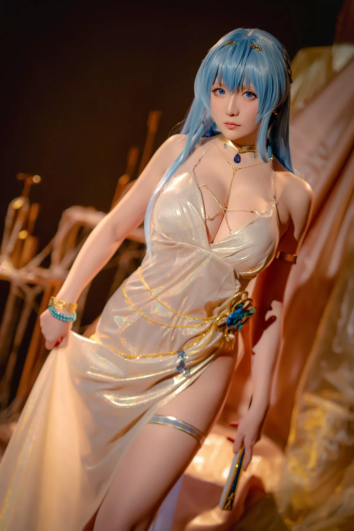 美女Cosplay 魅魔私摄 星之迟迟 Hoshilily Nikke 海伦