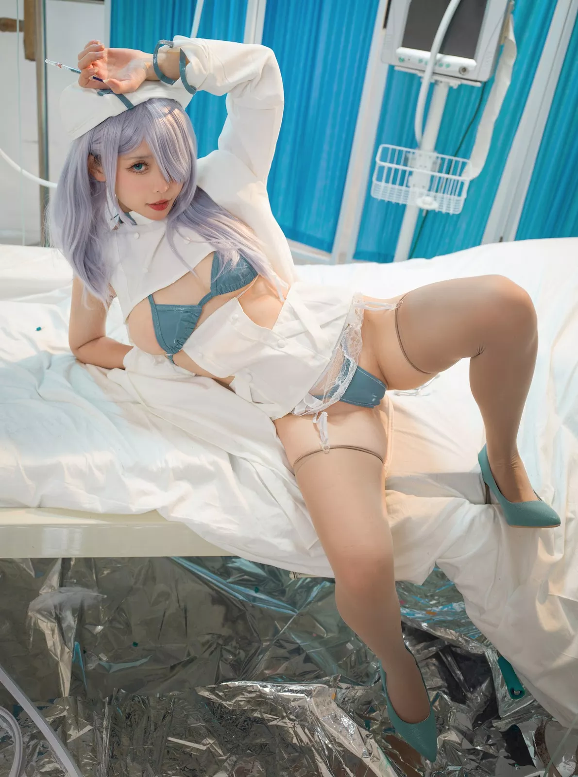 女神Cosplay 樱岛嗷一 魔太郎蓝白医生