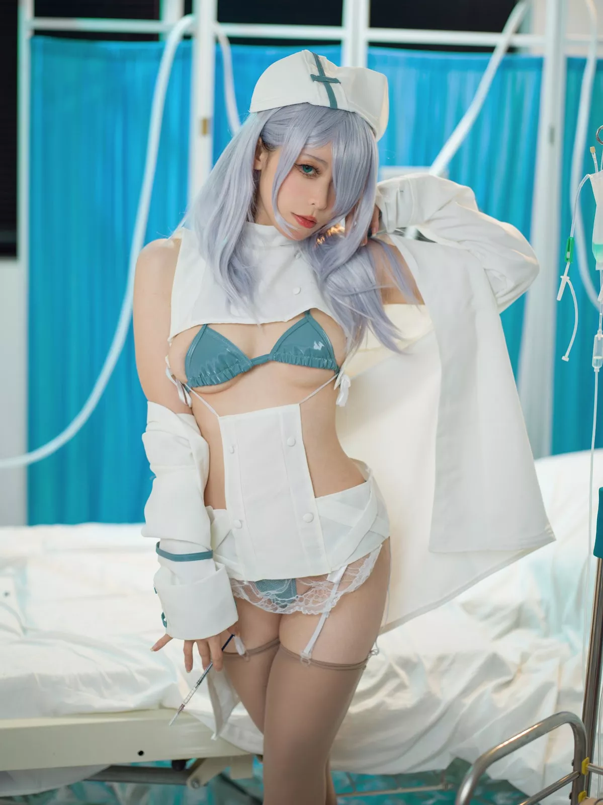 女神Cosplay 樱岛嗷一 魔太郎蓝白医生