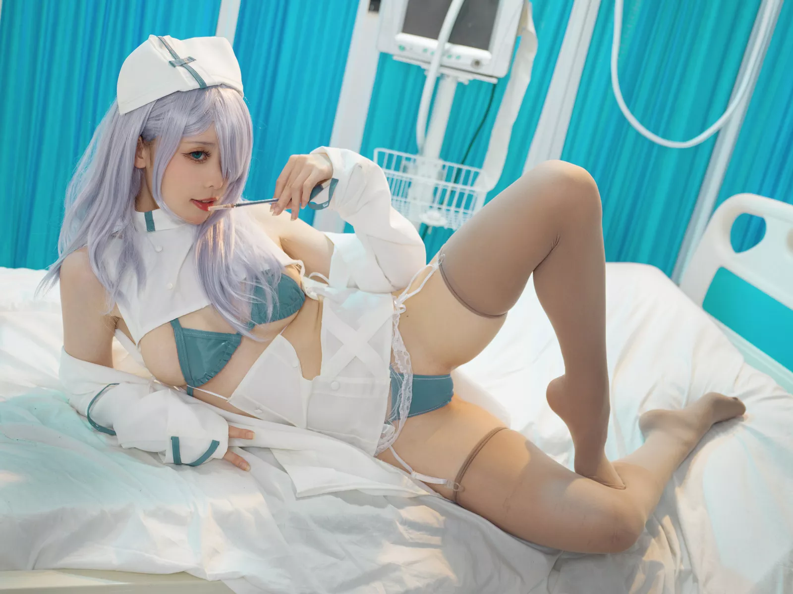 女神Cosplay 樱岛嗷一 魔太郎蓝白医生