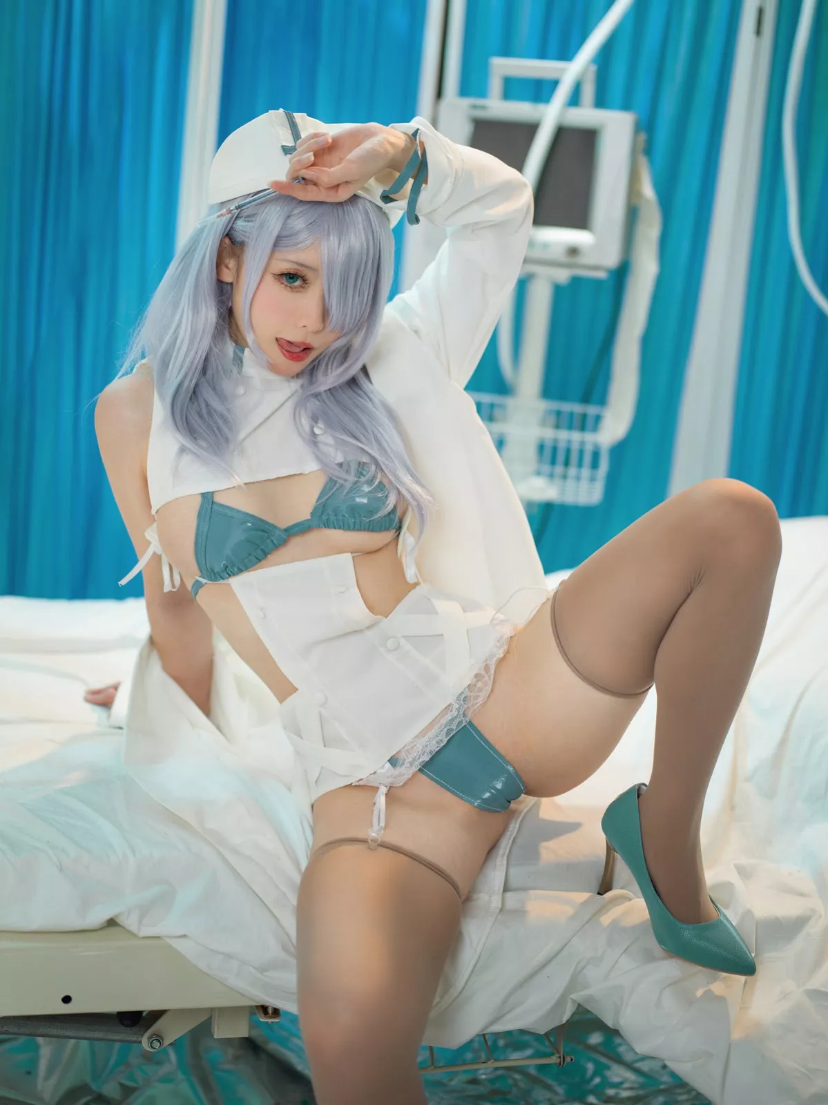 女神Cosplay 樱岛嗷一 魔太郎蓝白医生
