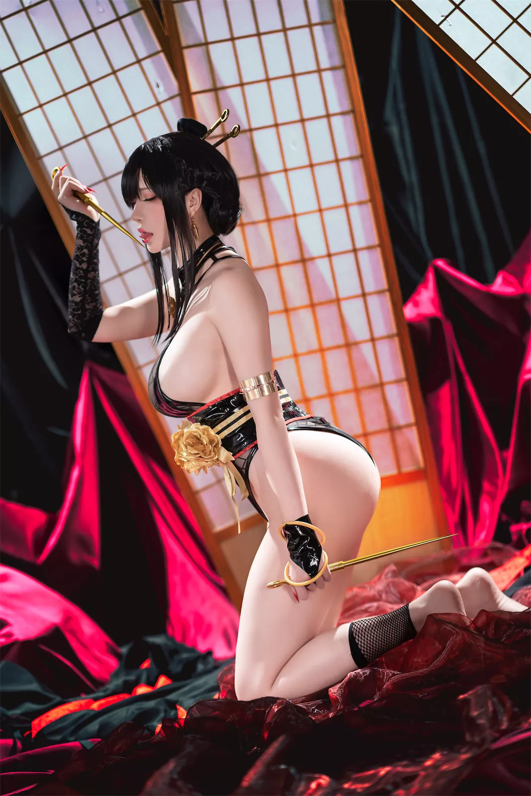 佳人Cosplay 星之迟迟 Hoshilily 圣诞节 约尔 同人和风战斗服