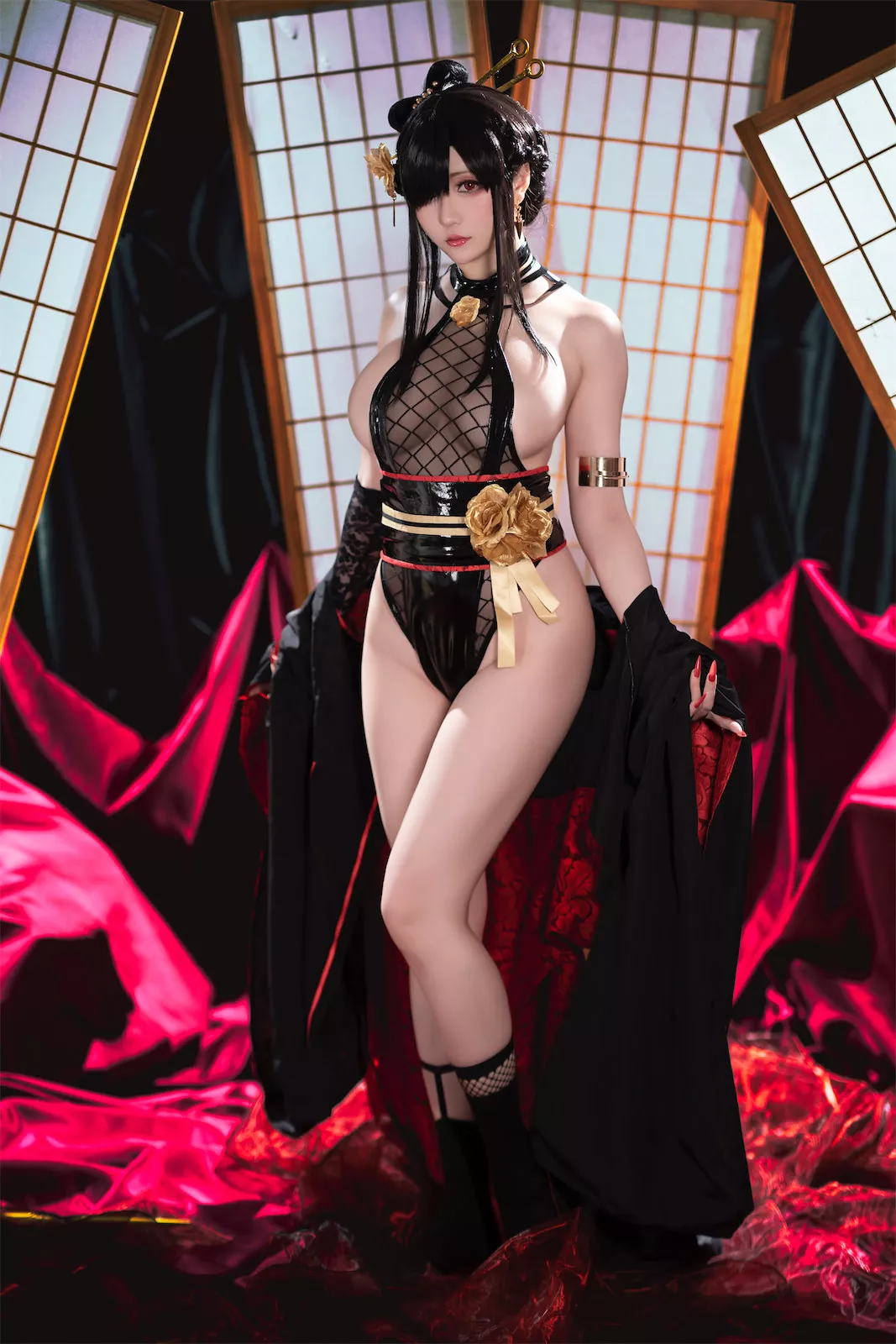 佳人Cosplay 星之迟迟 Hoshilily 圣诞节 约尔 同人和风战斗服