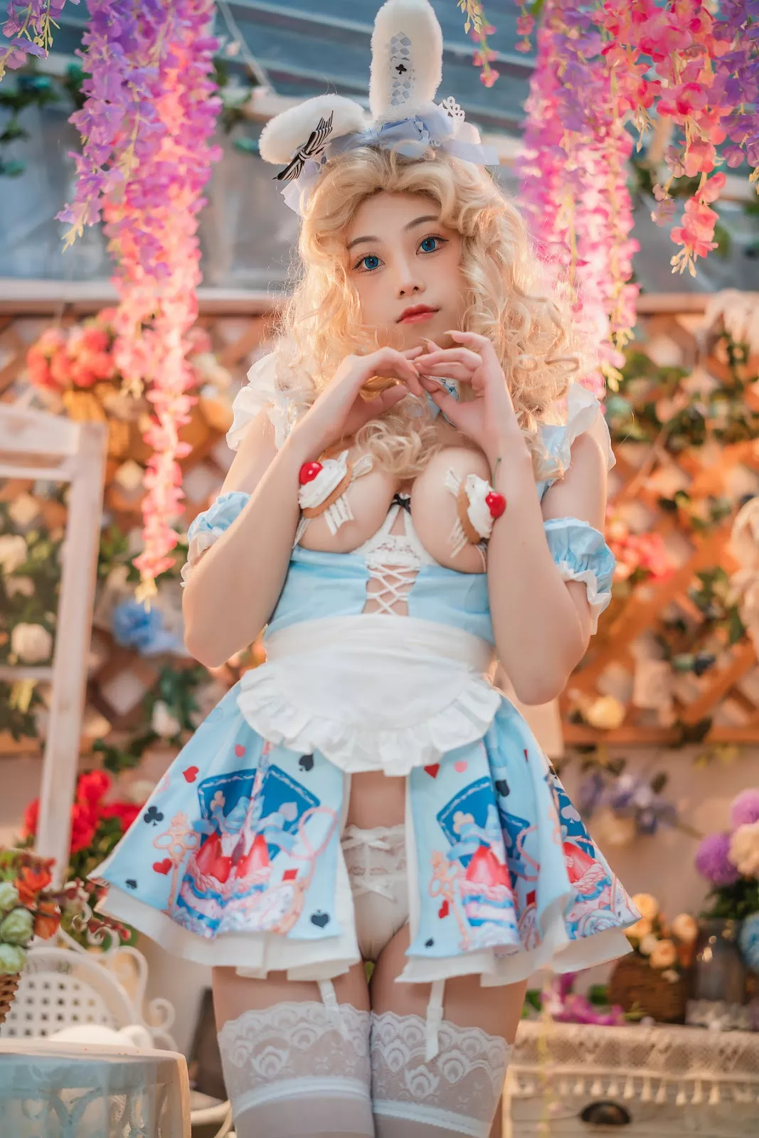 美人Cosplay 蜜汁猫裘 爱 丽丝 梦游仙境 兔子 先生