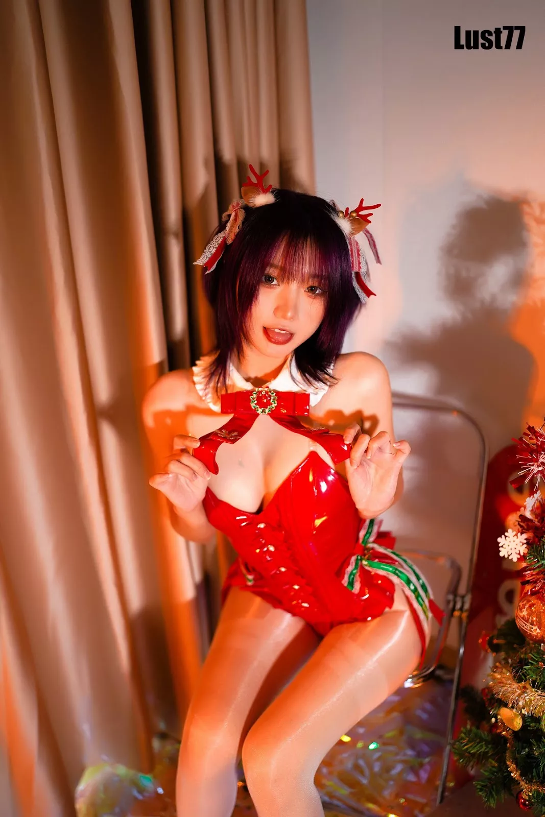 仙女Cosplay 性感私摄 柒柒要乖哦 2021圣诞2