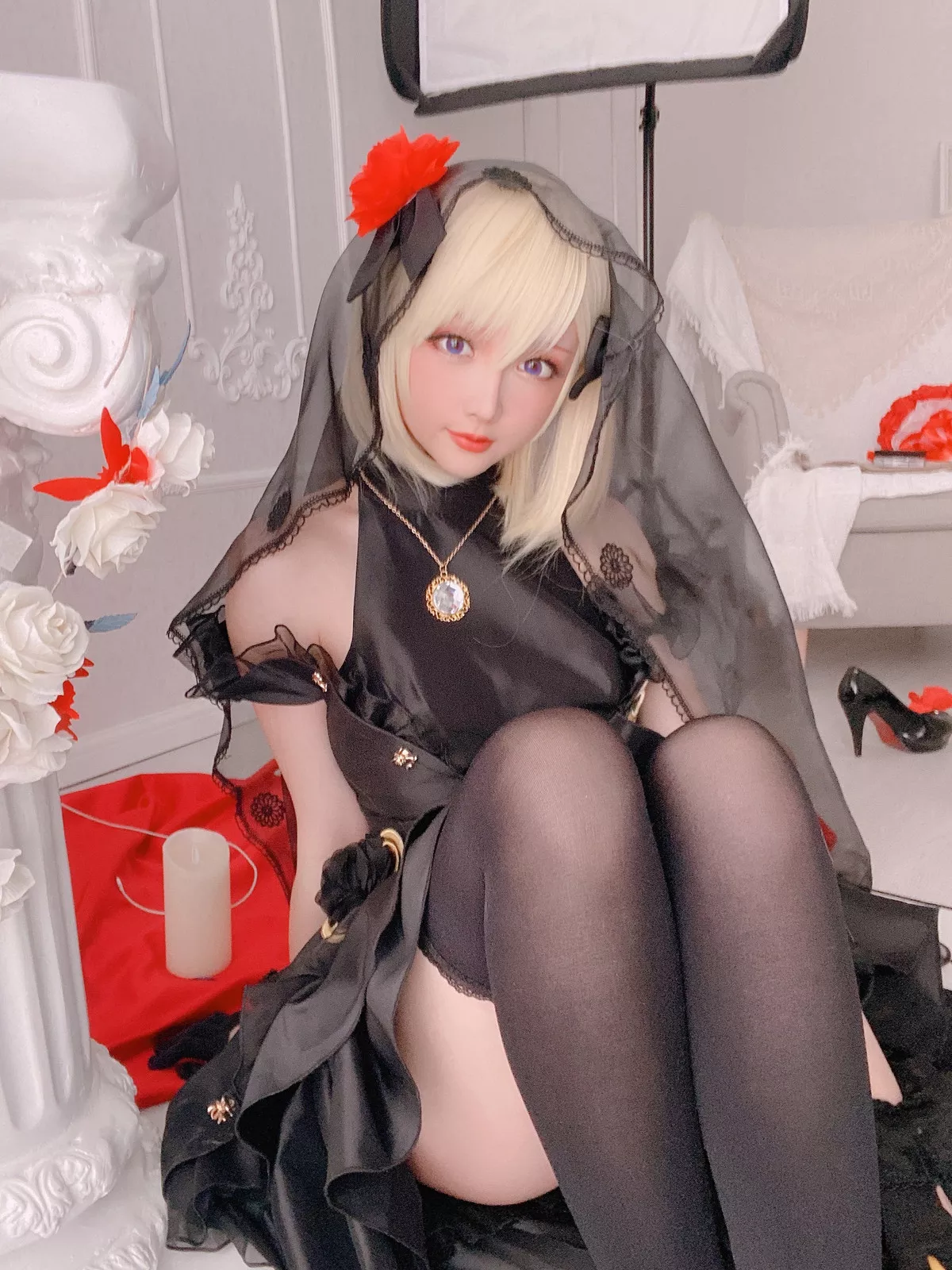 仙女Cosplay 迷人私房 星之迟迟 Hoshilily Z23婚纱