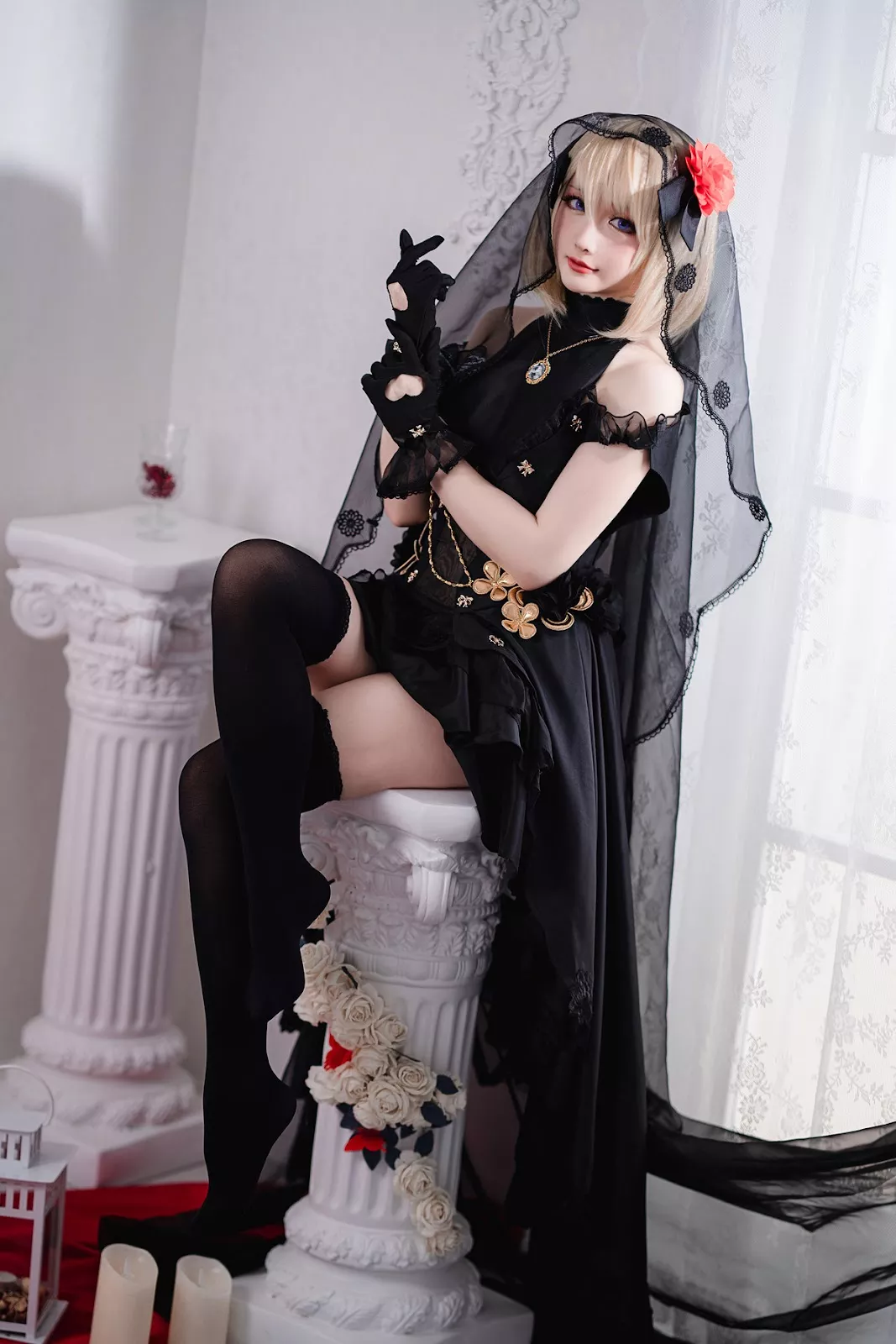 仙女Cosplay 迷人私房 星之迟迟 Hoshilily Z23婚纱