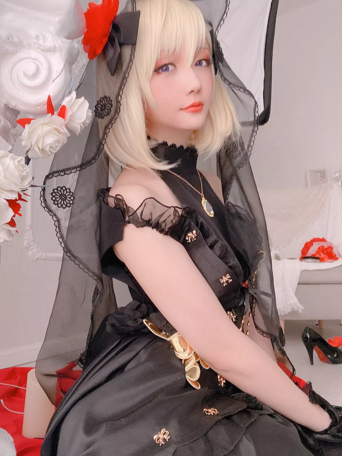 仙女Cosplay 迷人私房 星之迟迟 Hoshilily Z23婚纱