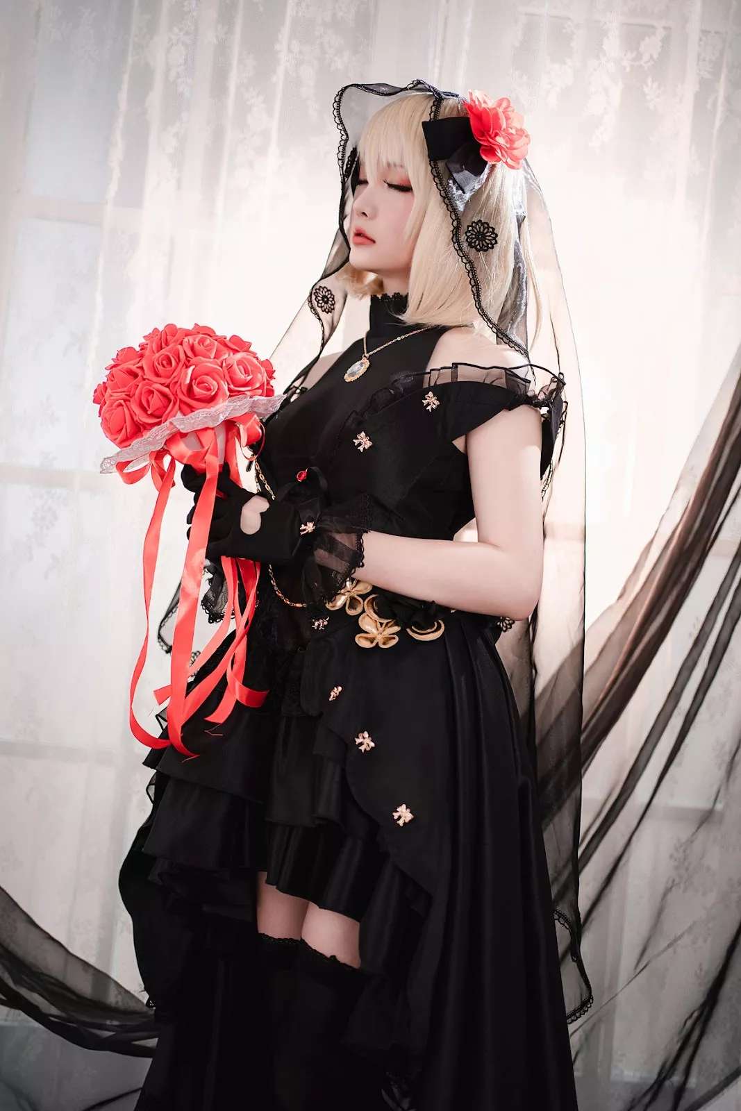 仙女Cosplay 迷人私房 星之迟迟 Hoshilily Z23婚纱
