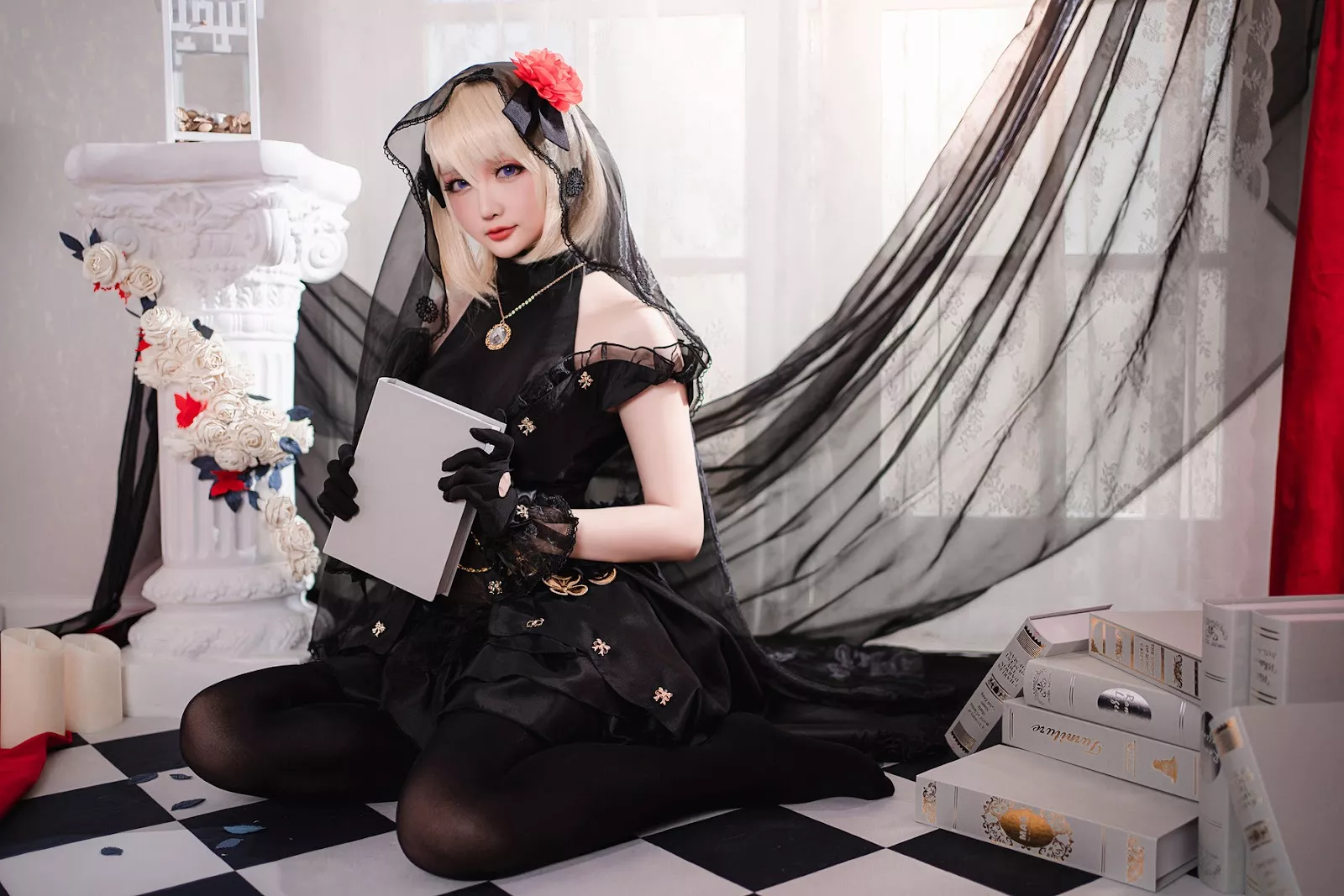仙女Cosplay 迷人私房 星之迟迟 Hoshilily Z23婚纱