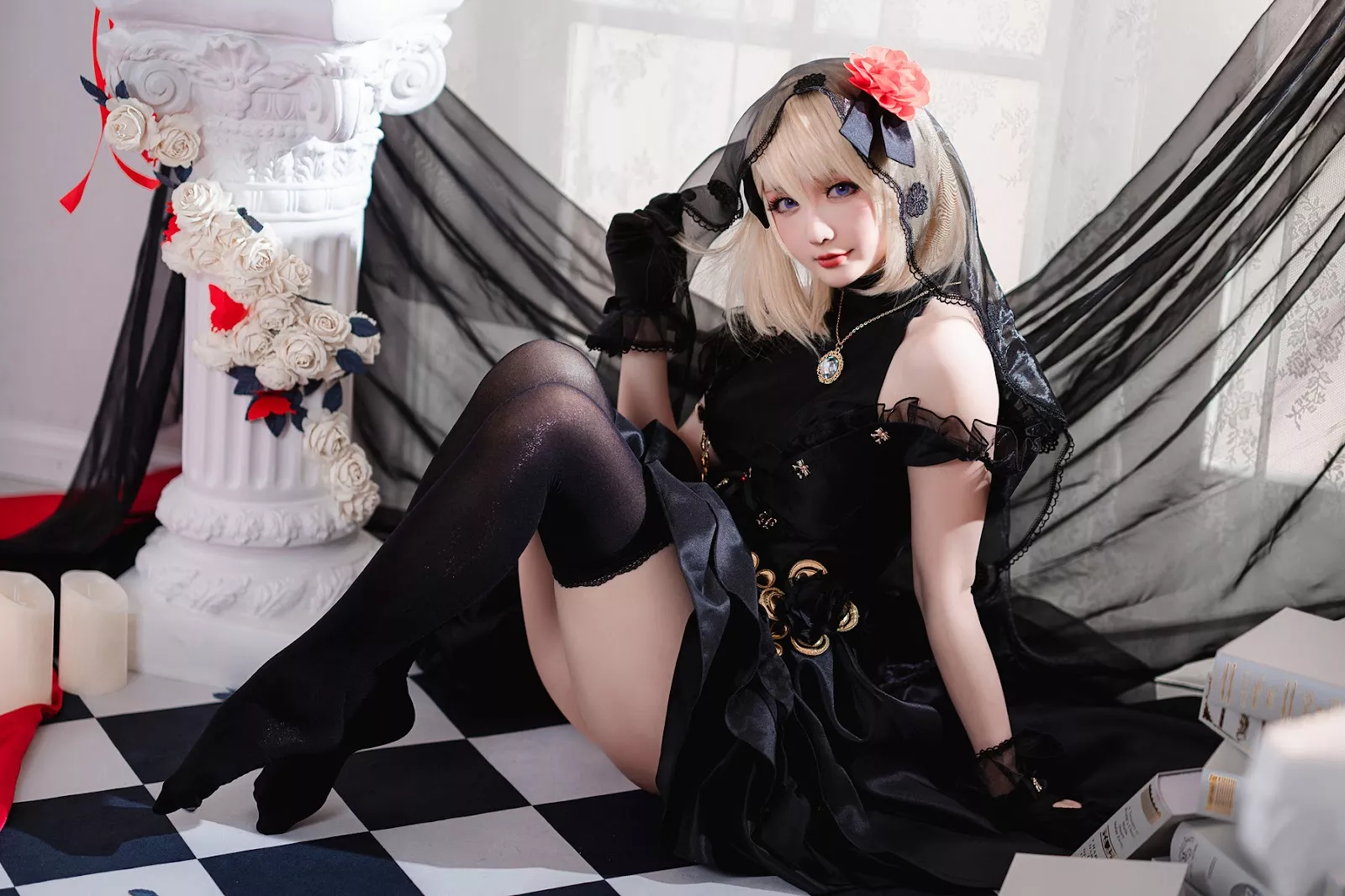 仙女Cosplay 迷人私房 星之迟迟 Hoshilily Z23婚纱