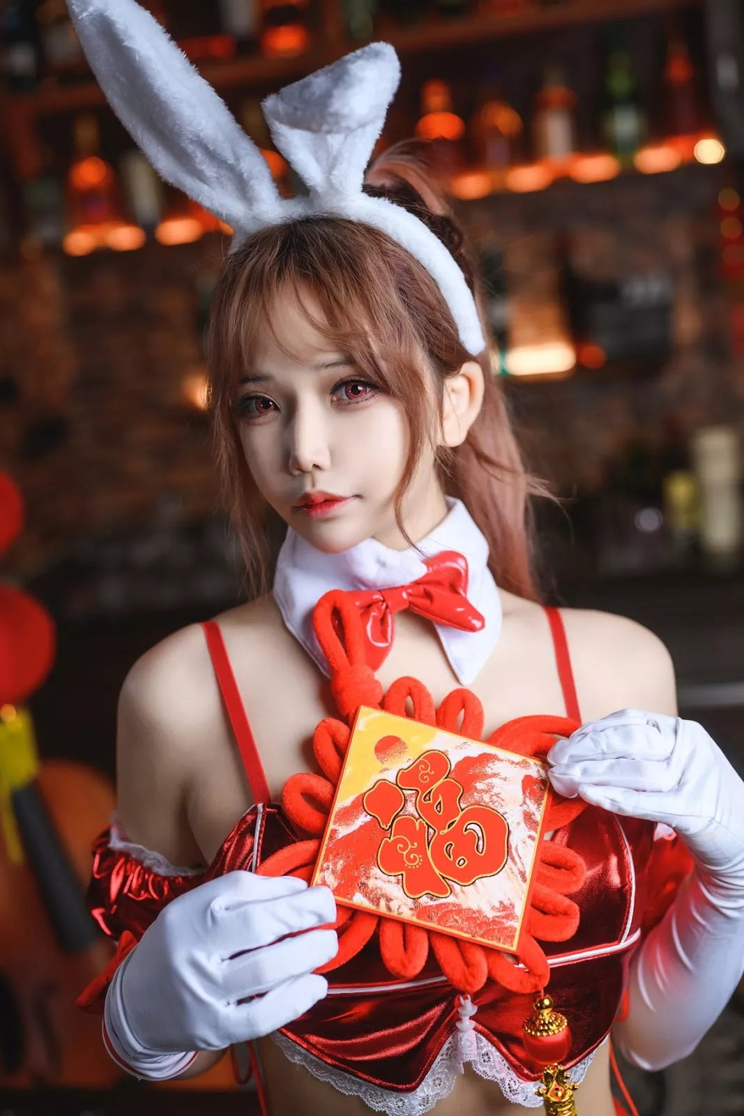 女神Cosplay 魅魔私房 抱走莫子aa 兔色撩人