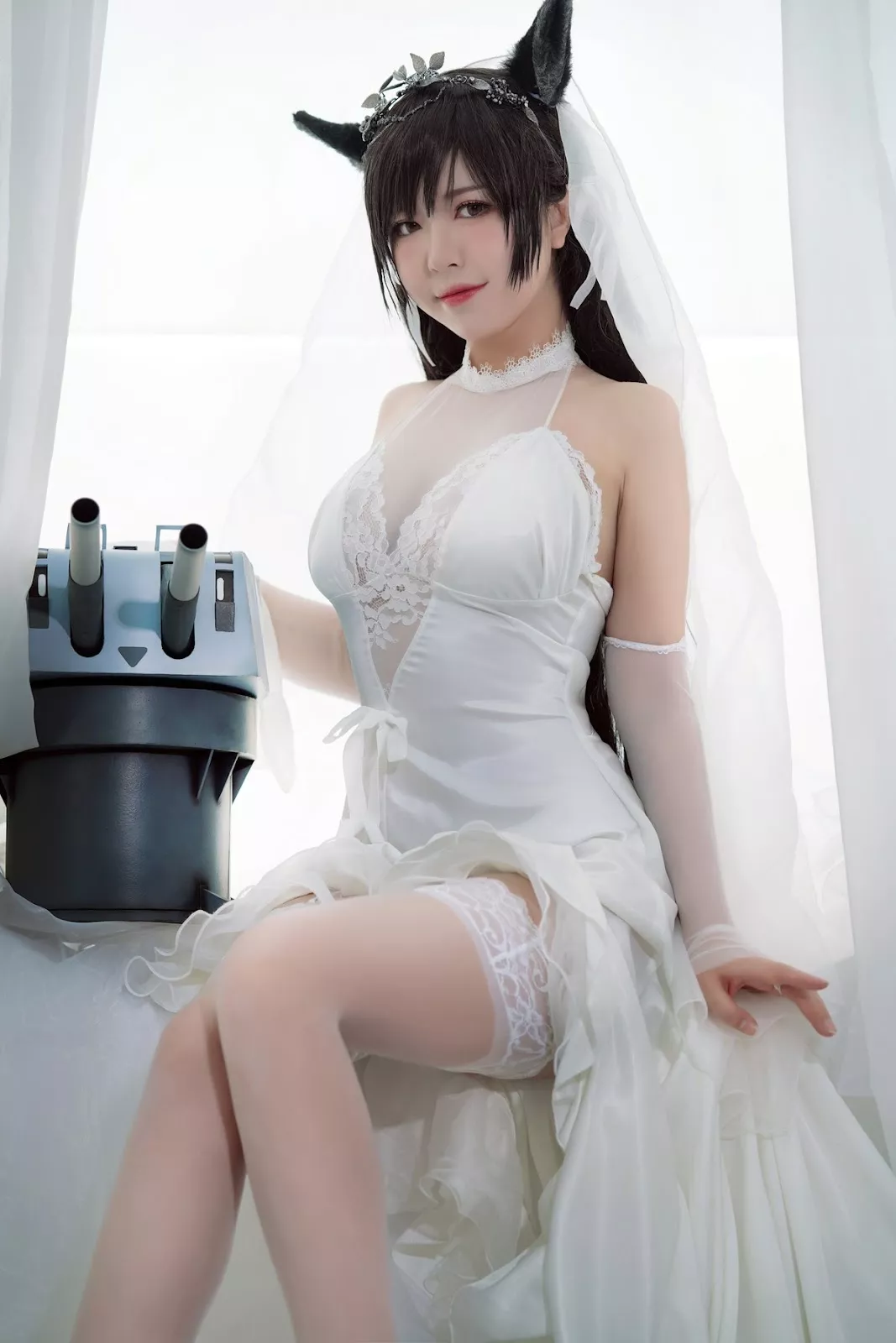 尤物Cosplay 妩媚私拍 半半子 爱宕 花嫁