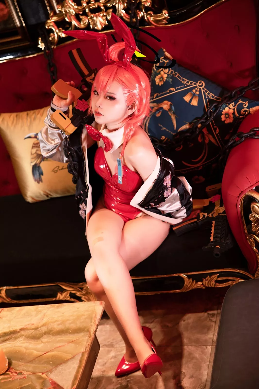 美女Cosplay G44不会受伤 碧蓝档案 美甘 尼禄