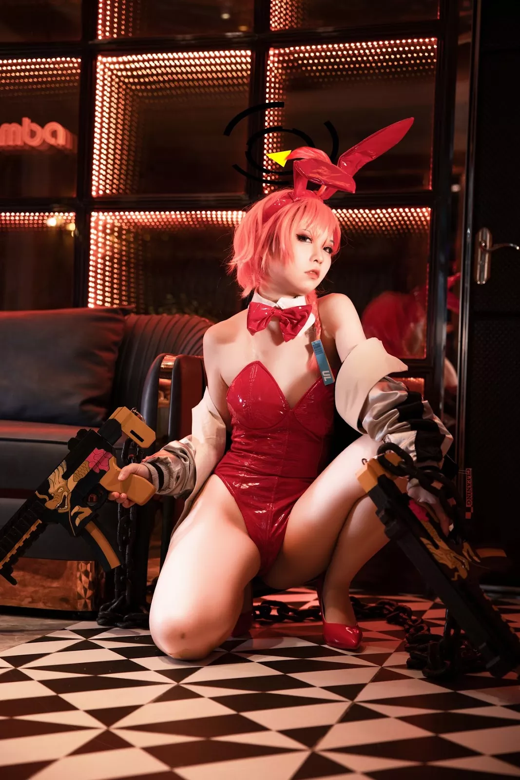 美女Cosplay G44不会受伤 碧蓝档案 美甘 尼禄