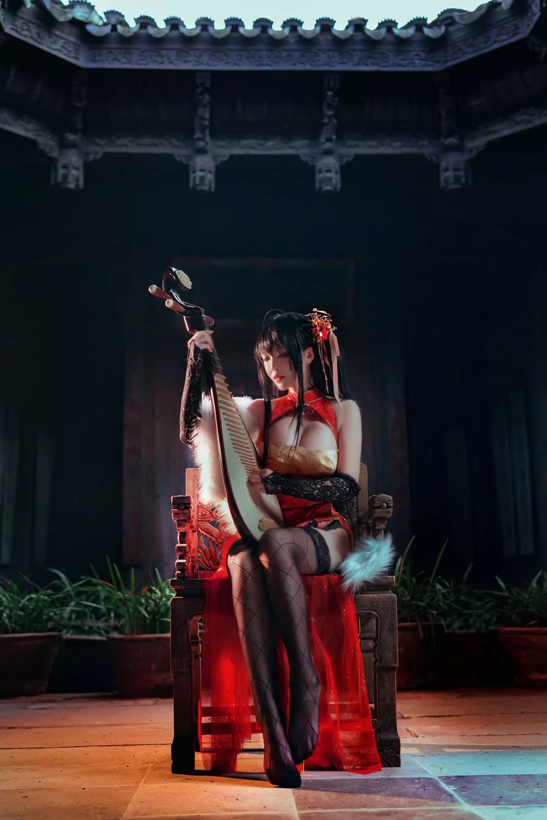 佳人Cosplay 性感私摄 半半子 大凤 旗袍