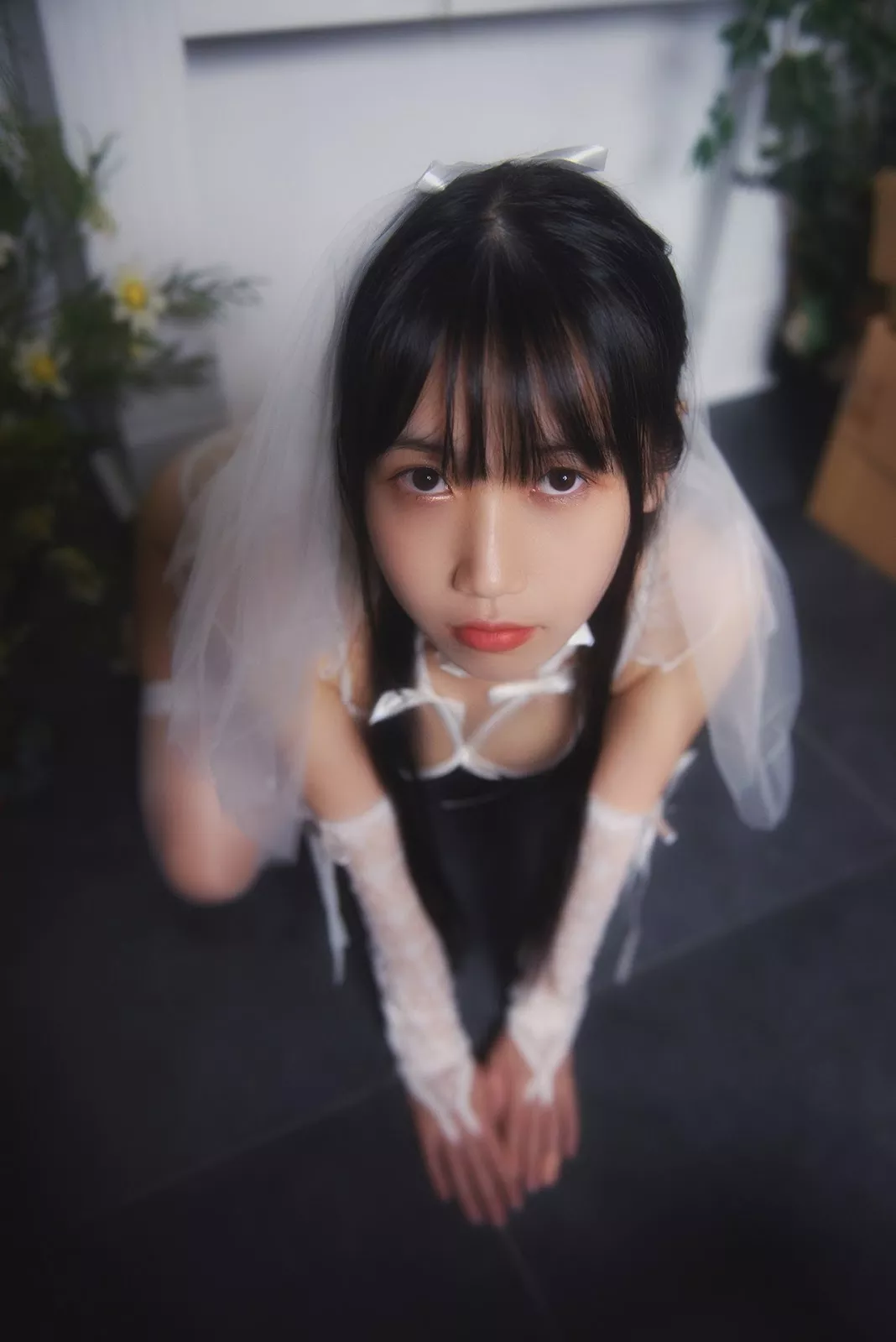丽人Cosplay 风度密拍 不呆猫 白色性趣婚纱