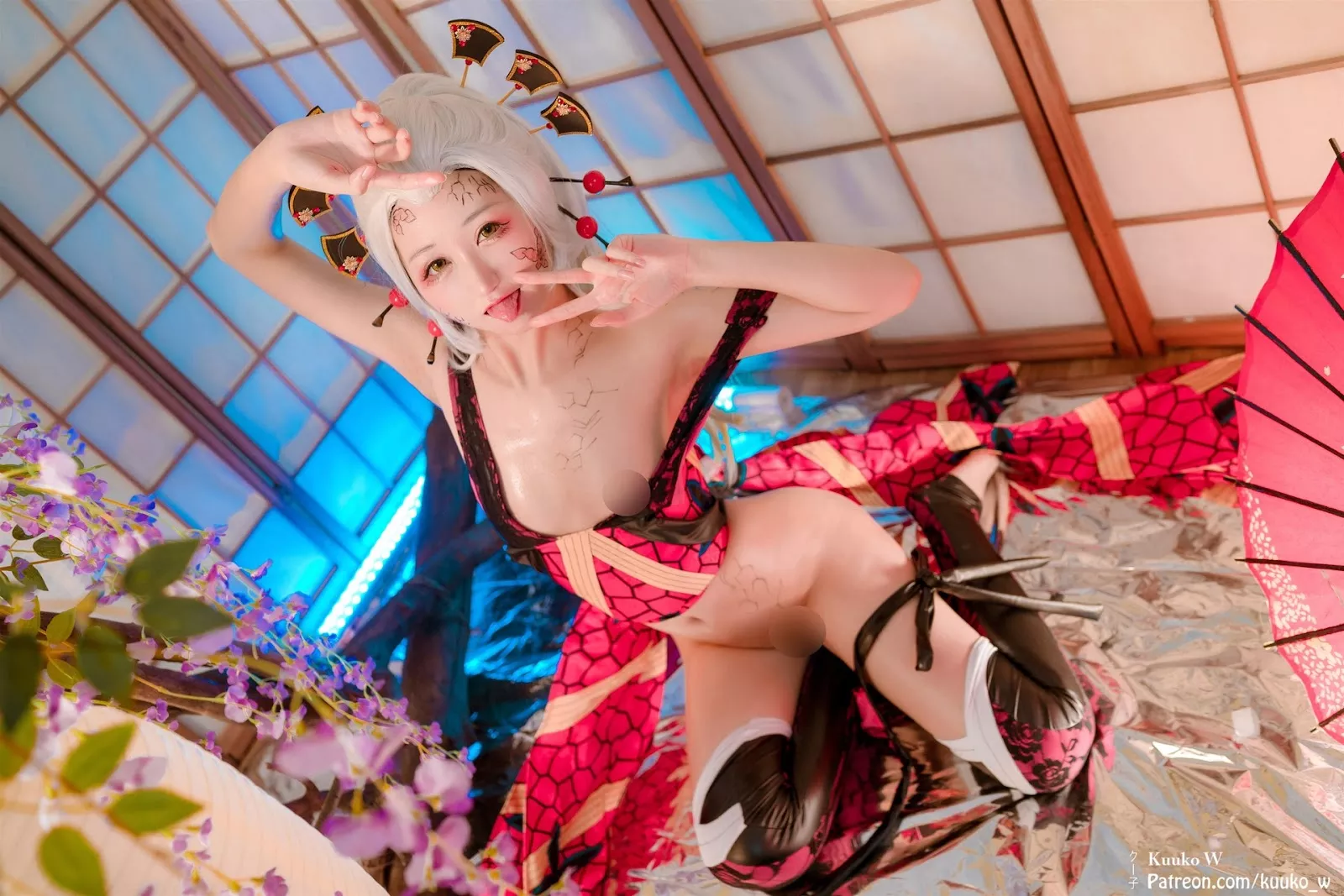 女神Cosplay 撩人私摄 KuukoW 子 Daki 堕��