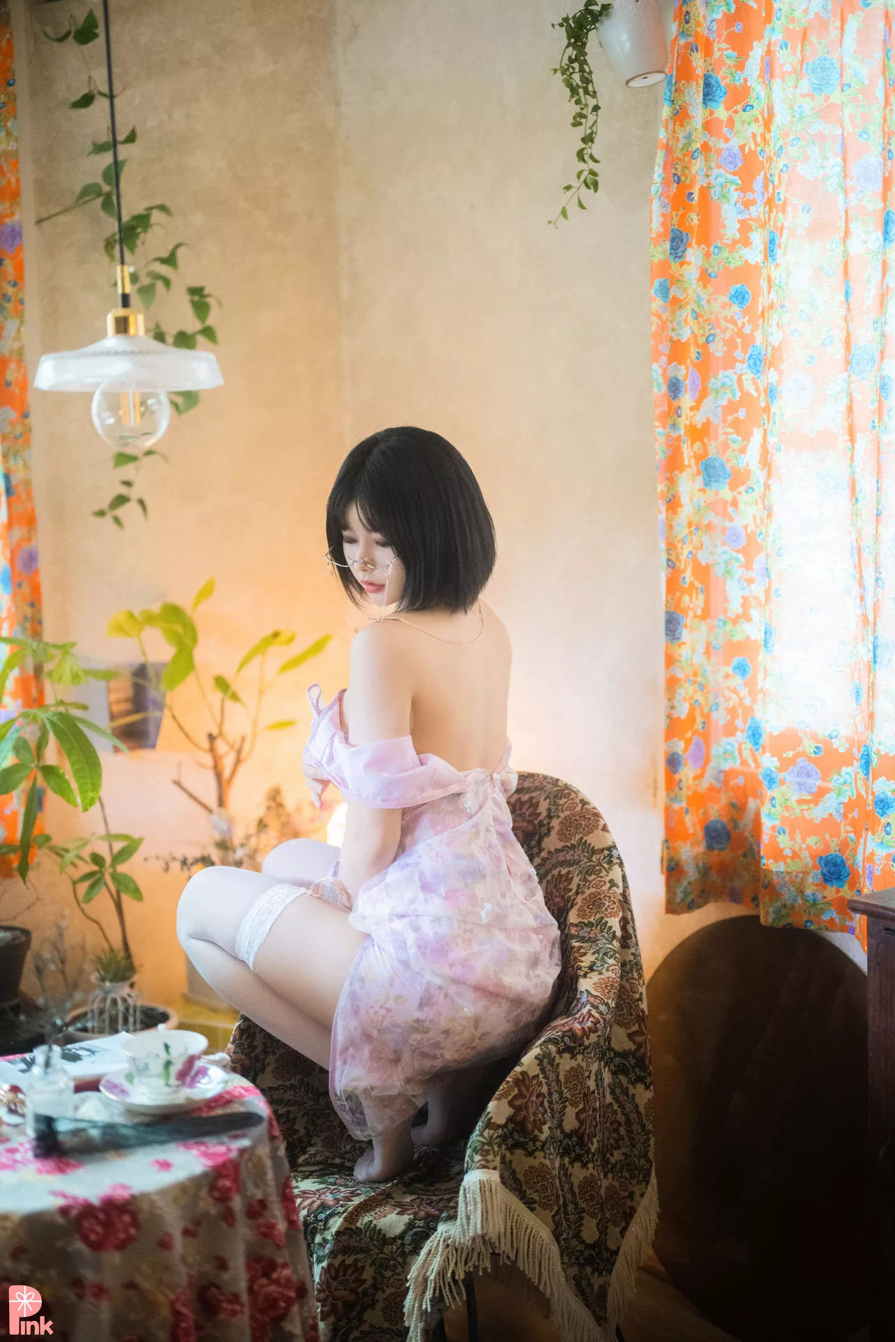 U.Hwa【PINK 粉少女】 高丽辣模影像Mood Pink(85P)