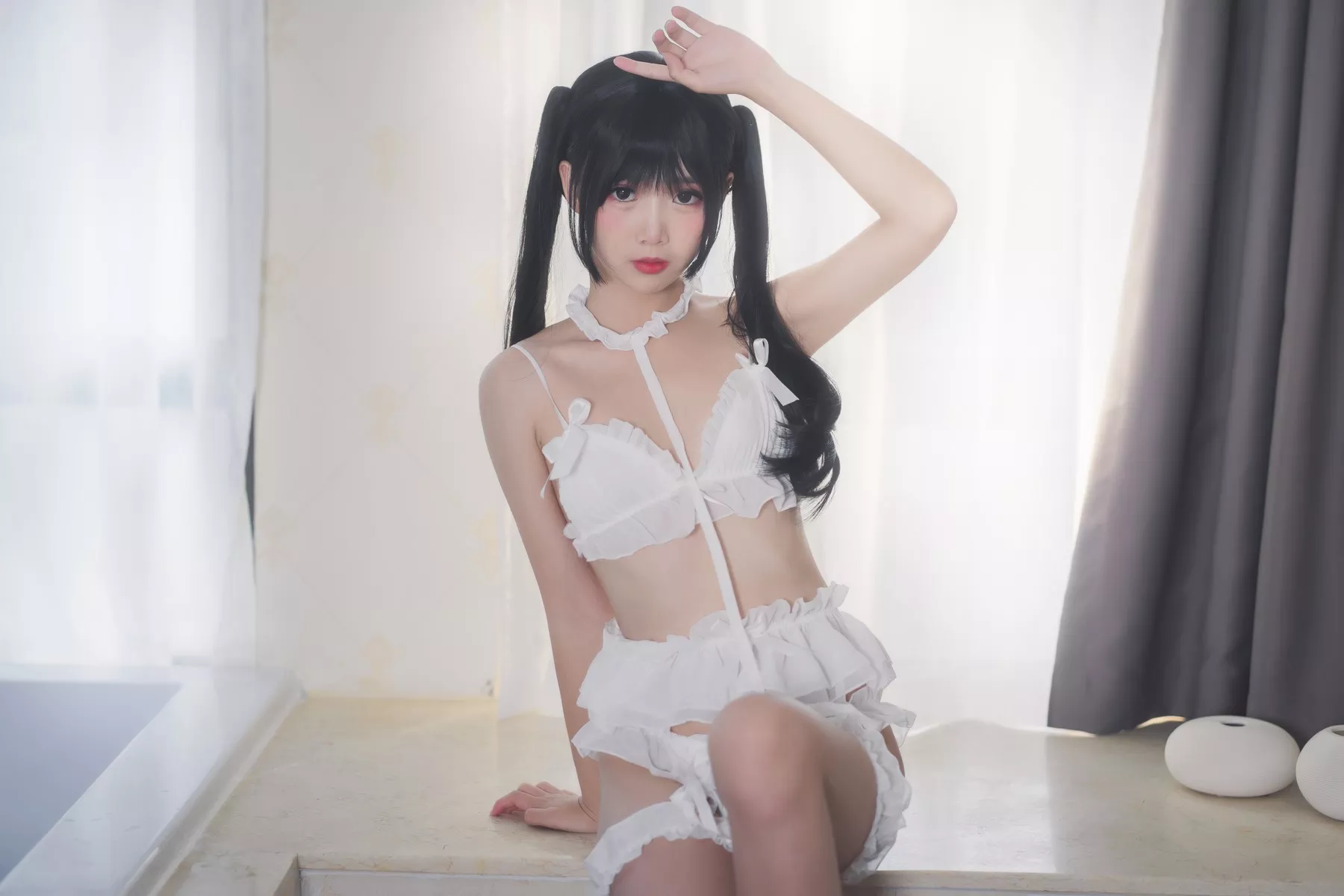 美人Cosplay 面饼仙儿 脑内少女 白内衣