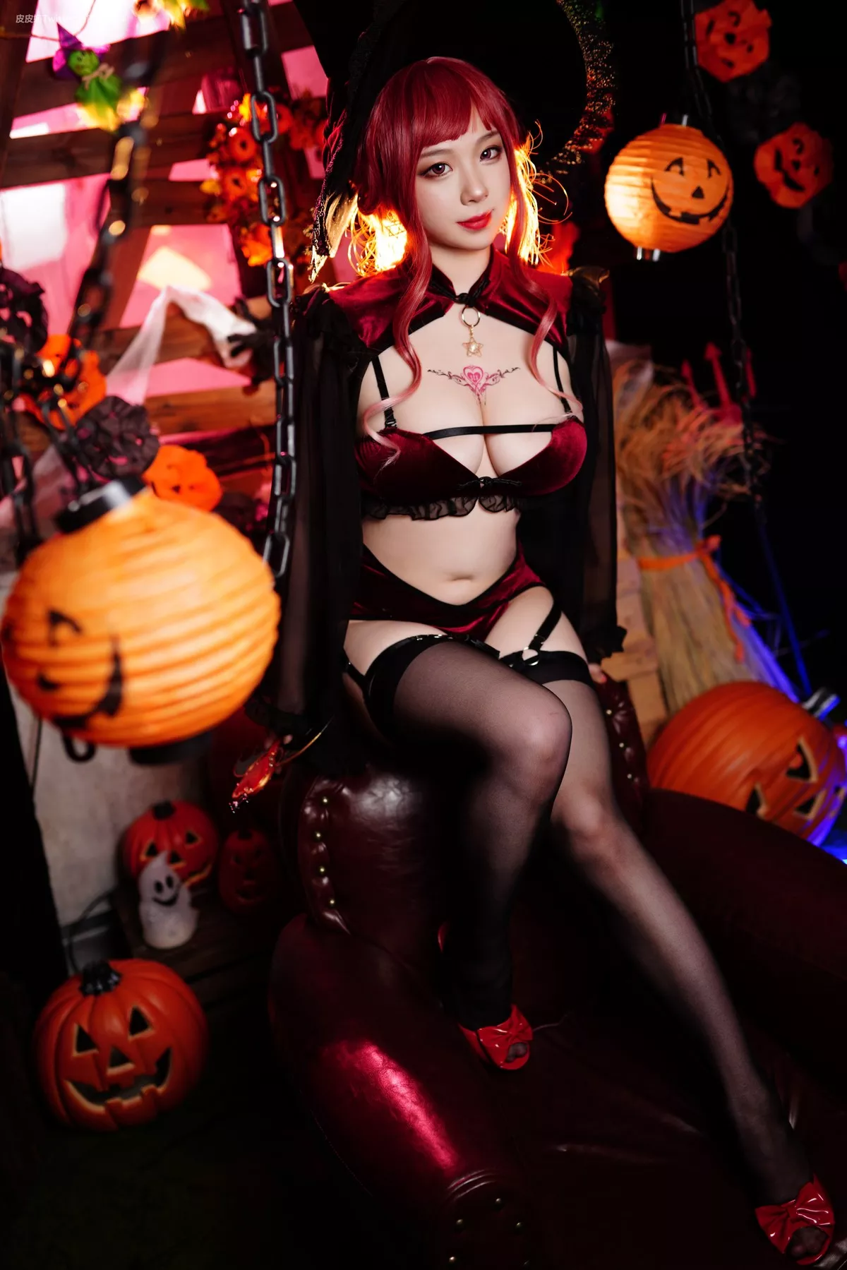 丽人Cosplay 皮皮奶可可亲 了啦 万圣节女巫