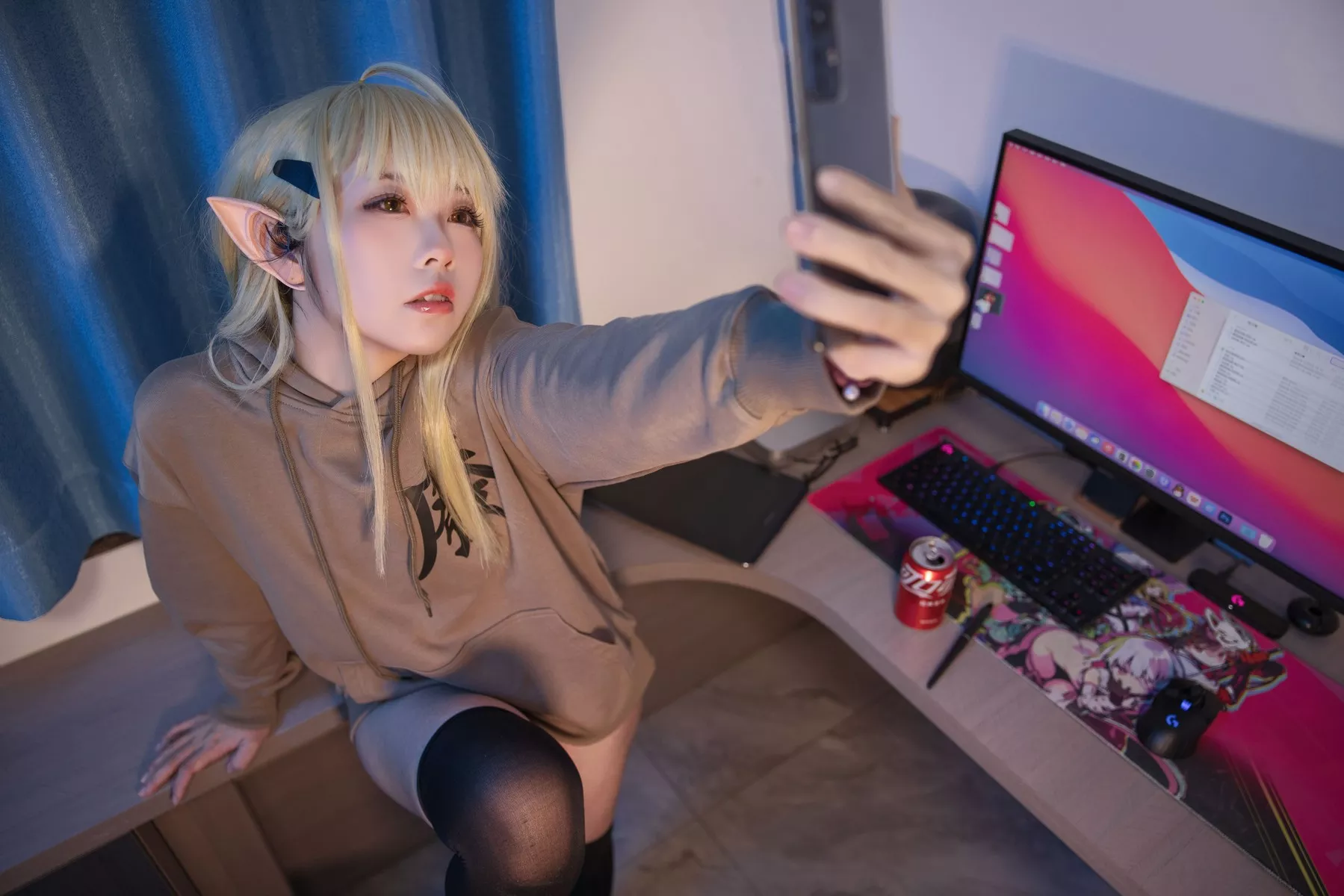 佳人Cosplay 撩人私拍 G44不会受伤 水兰儿宅T