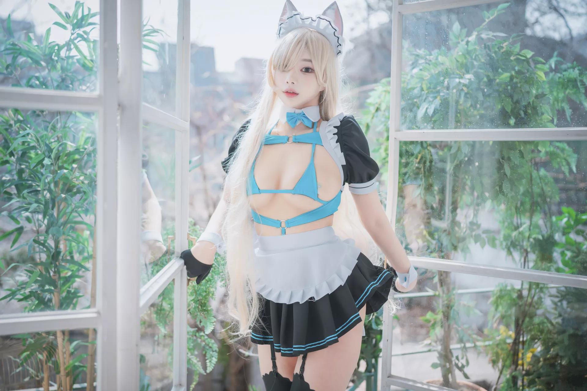 Zzyuri 【DJAWA大佳玩】 高丽艳模艺术图 Asuna s Maid Mansion ( S.Ver) 全集修正