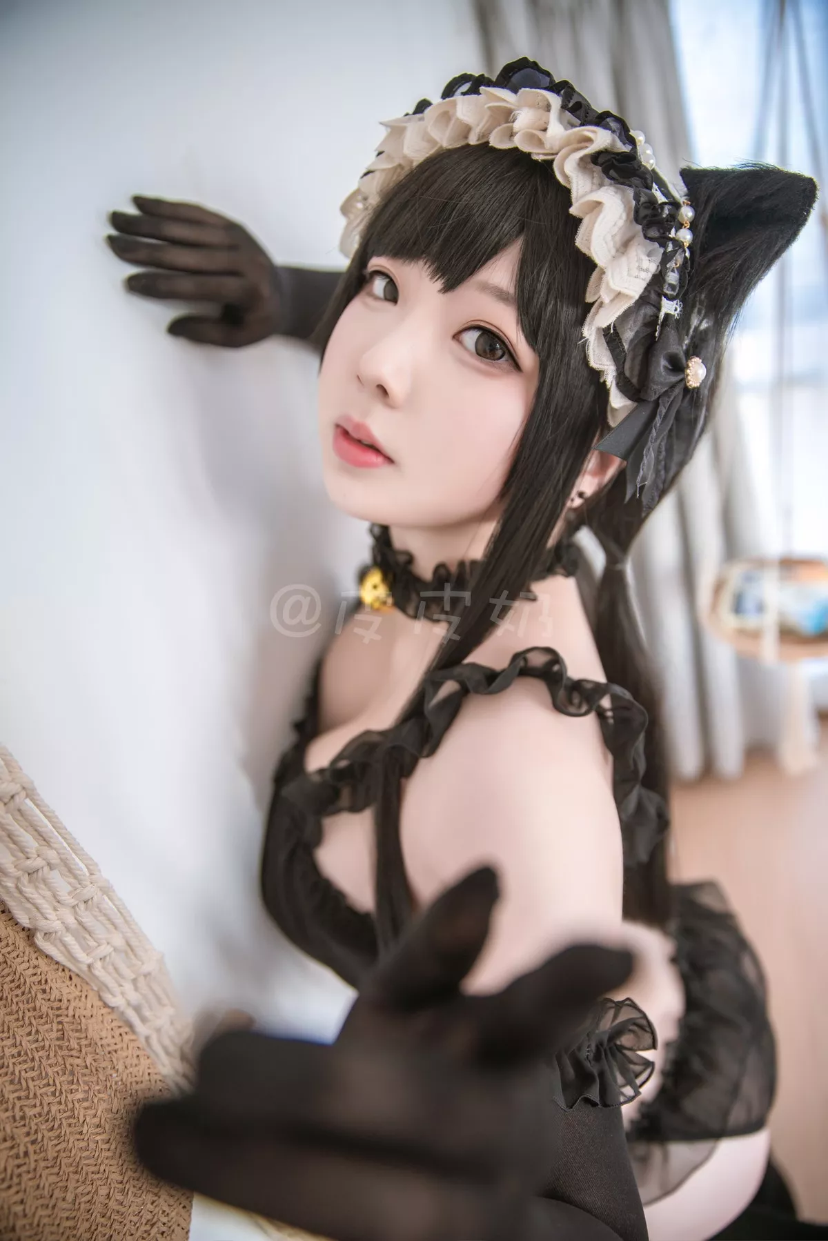 美人Cosplay 皮皮奶可可人 了啦 黑猫套装