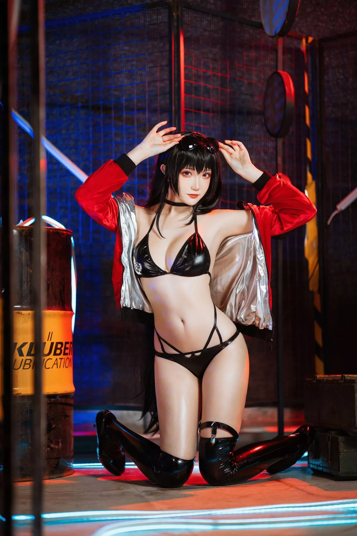 仙女Cosplay 瓜希酱碧蓝航线大凤 赛车