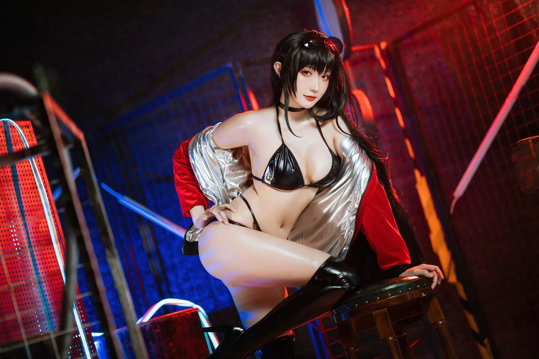 仙女Cosplay 瓜希酱碧蓝航线大凤 赛车