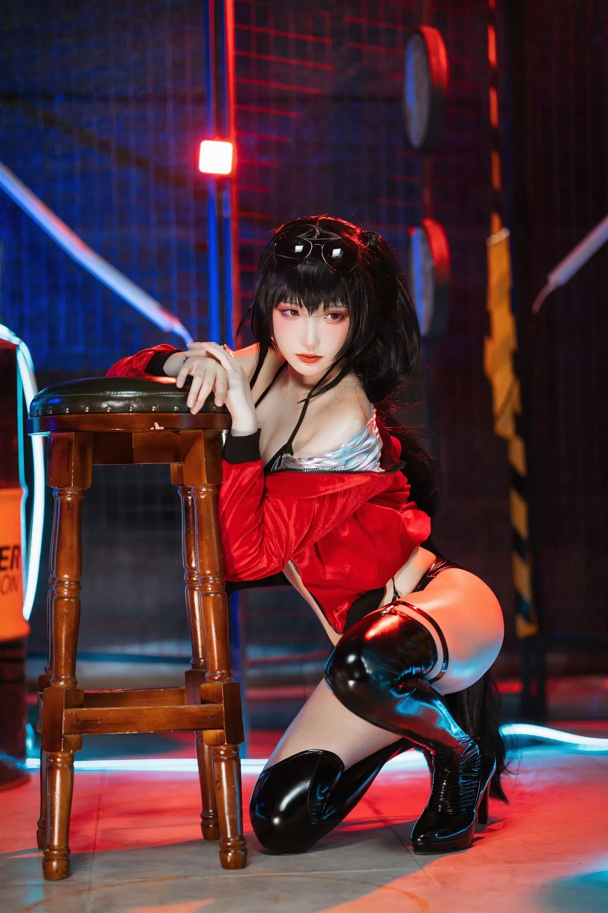 仙女Cosplay 瓜希酱碧蓝航线大凤 赛车