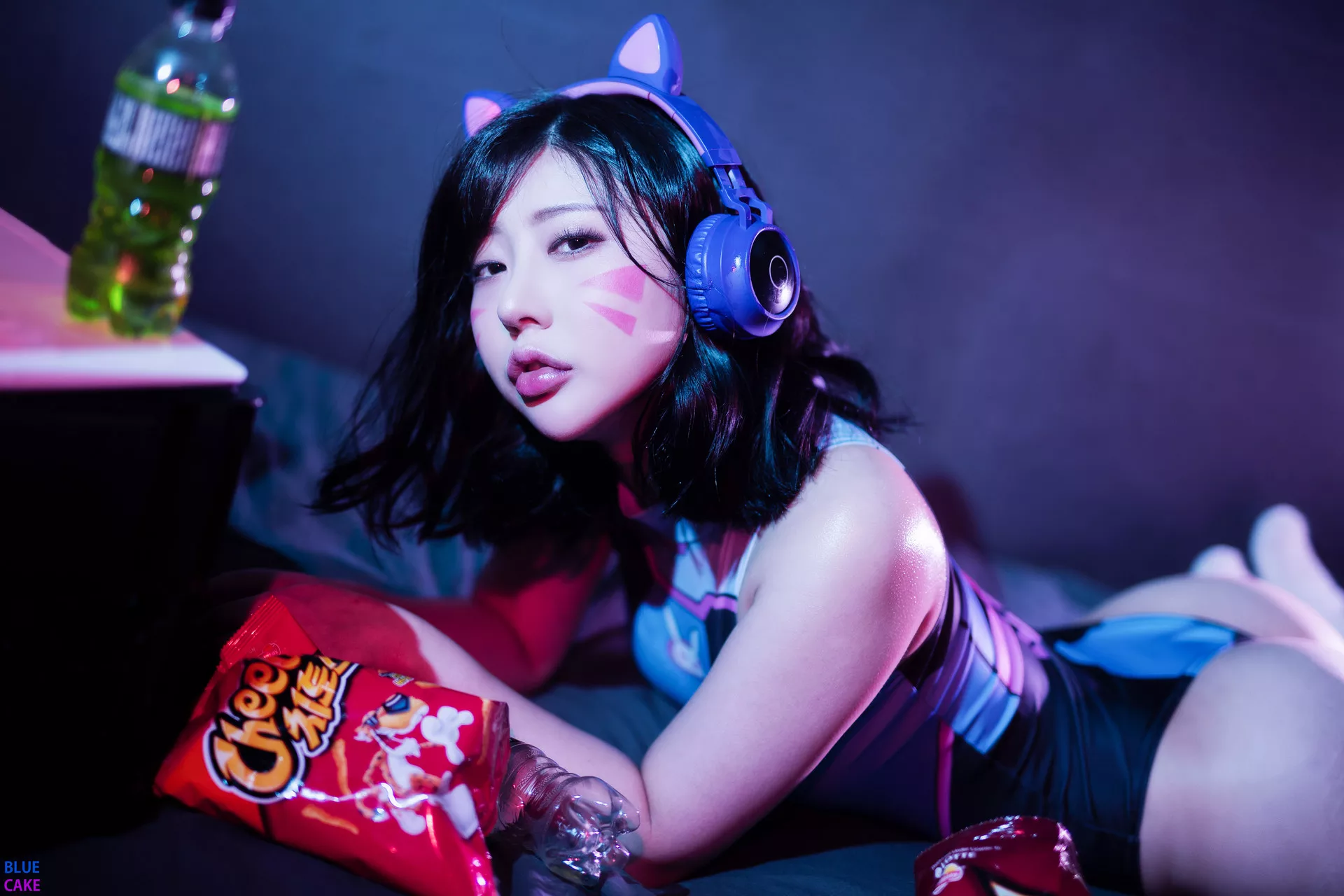 Luci【【BLUECAKE 蓝色蛋糕】 高丽靓模高清摄影相片  高丽仙女摄影 Hello I am D.Va Kim(80P)