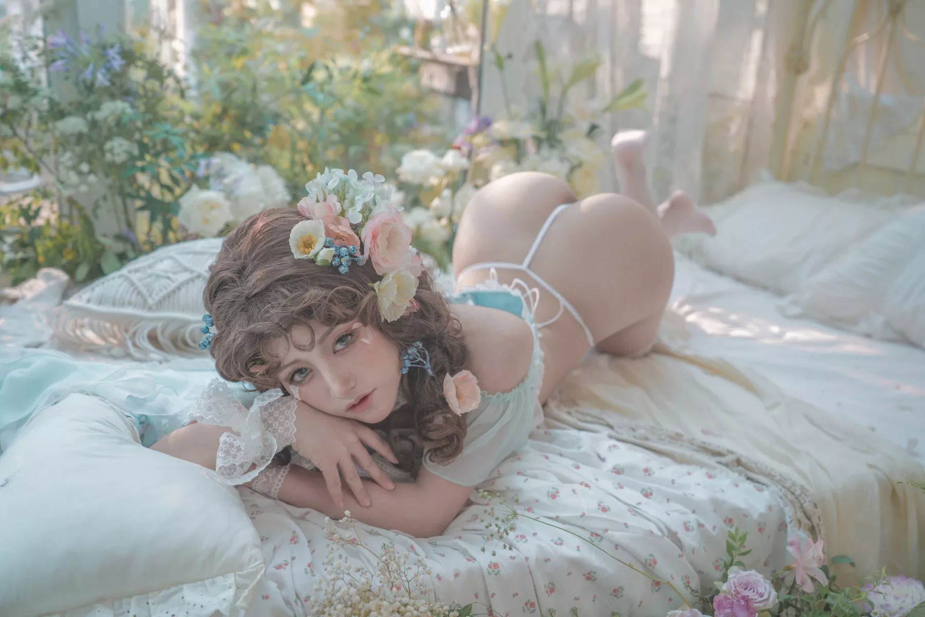 佳人Cosplay 豌豆公主 撩人私摄 一笑芳香沁