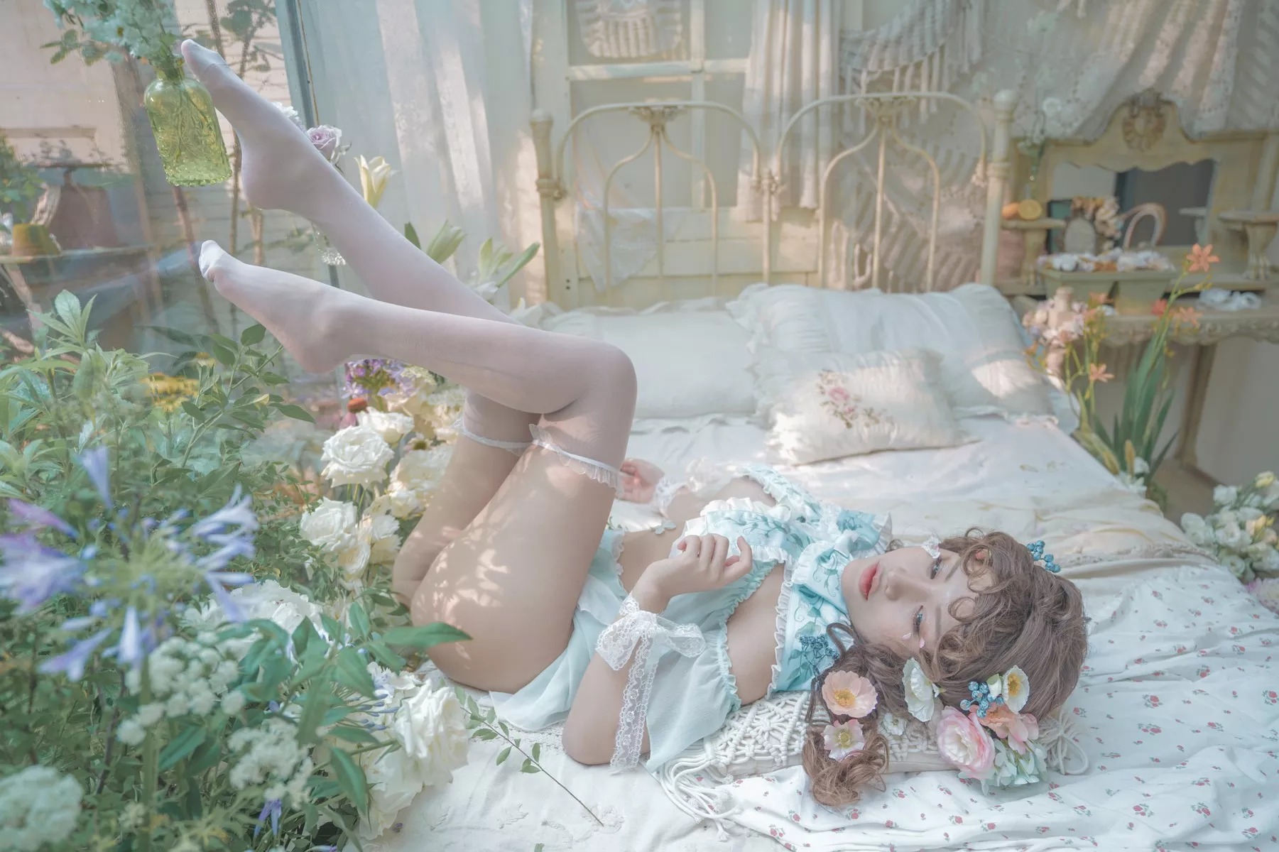 佳人Cosplay 豌豆公主 撩人私摄 一笑芳香沁