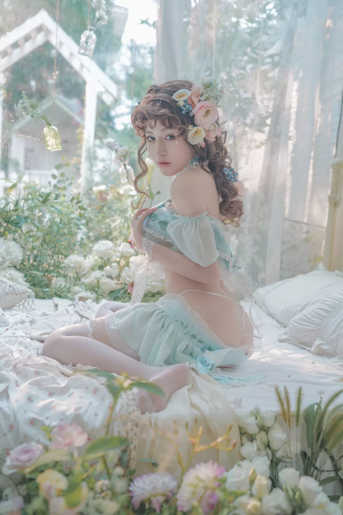 佳人Cosplay 豌豆公主 撩人私摄 一笑芳香沁