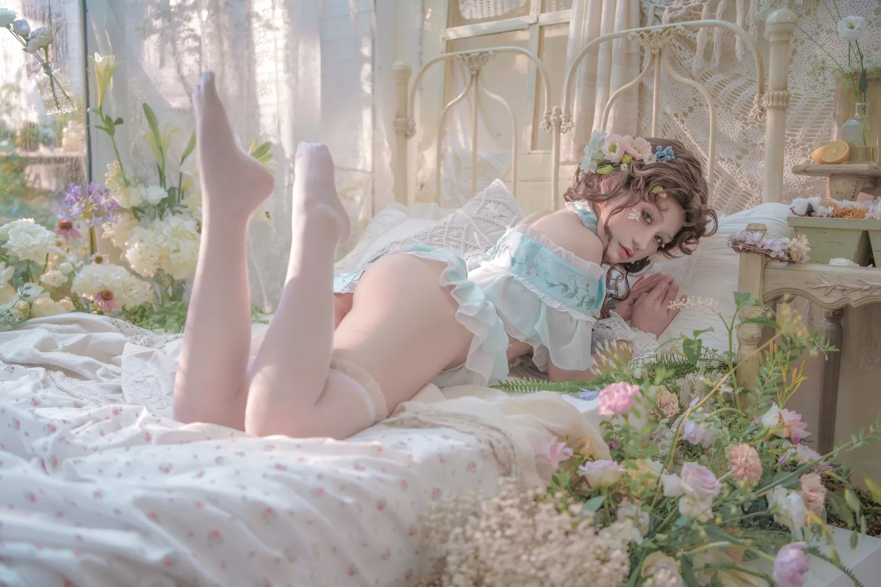 佳人Cosplay 豌豆公主 撩人私摄 一笑芳香沁