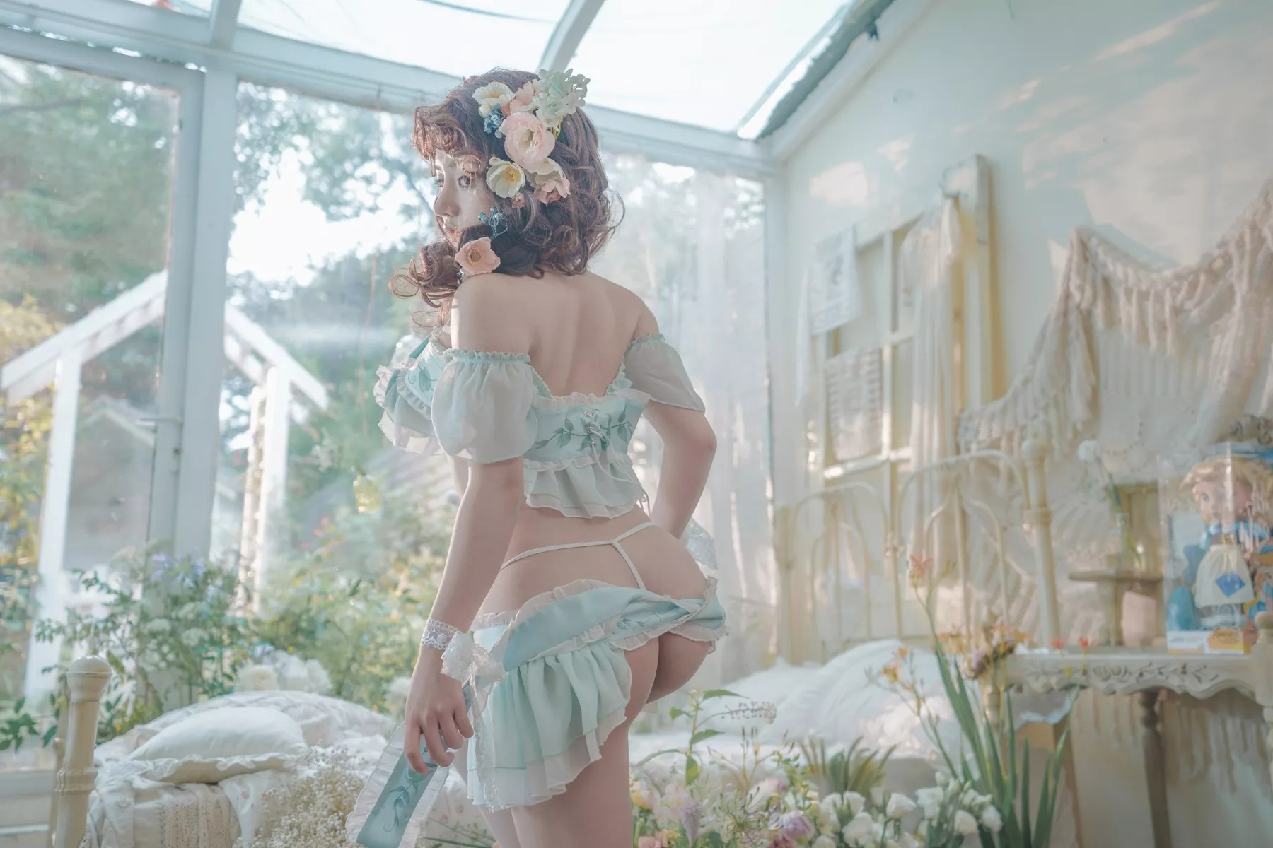 佳人Cosplay 豌豆公主 撩人私摄 一笑芳香沁