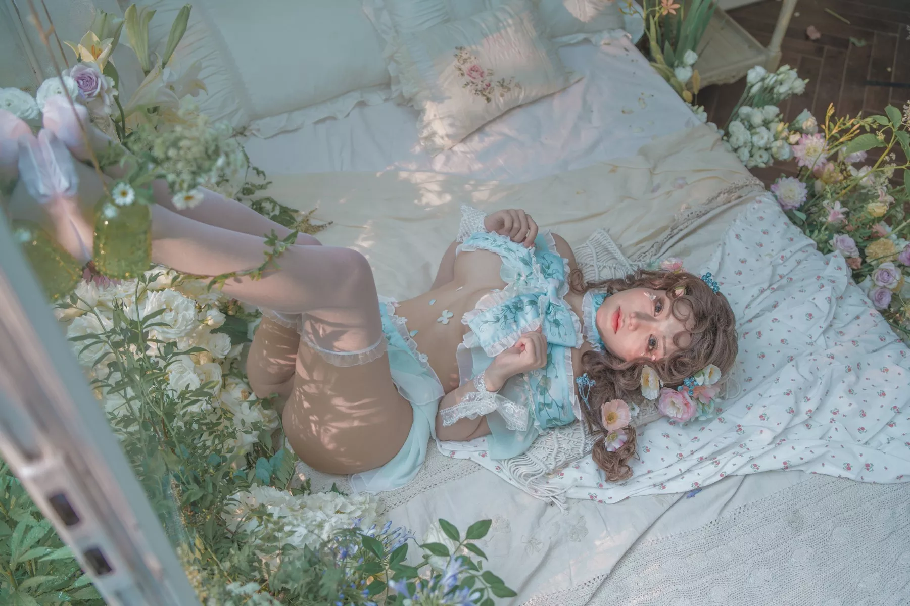 佳人Cosplay 豌豆公主 撩人私摄 一笑芳香沁