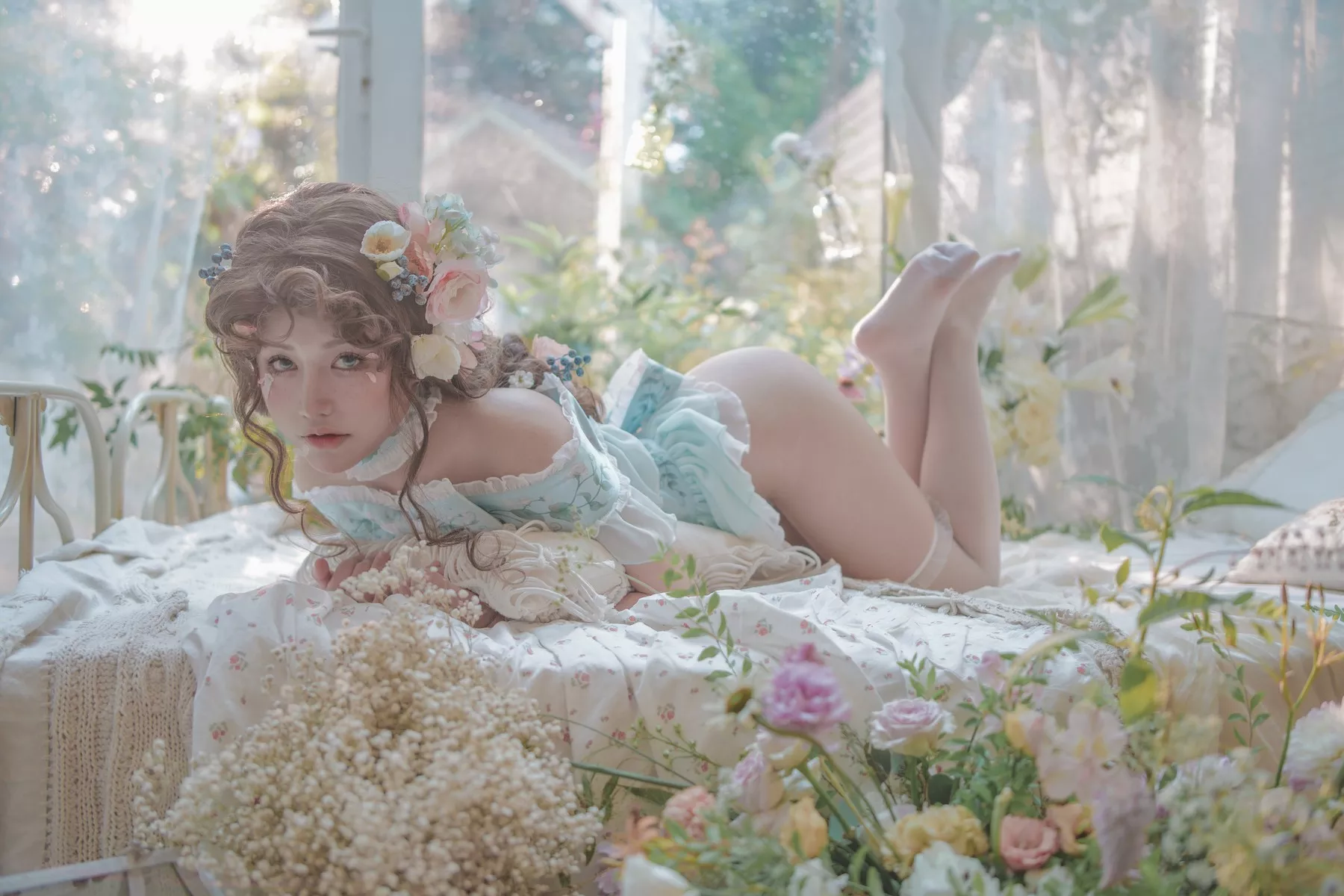 佳人Cosplay 豌豆公主 撩人私摄 一笑芳香沁