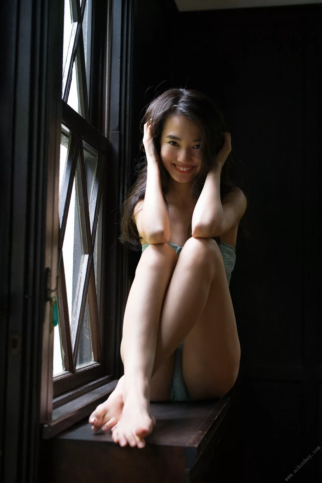 「お�菅�の秘密」 �\木丽奈FLASH 日本丽模超清摄影写真 Kuroki 全集修正  Rena