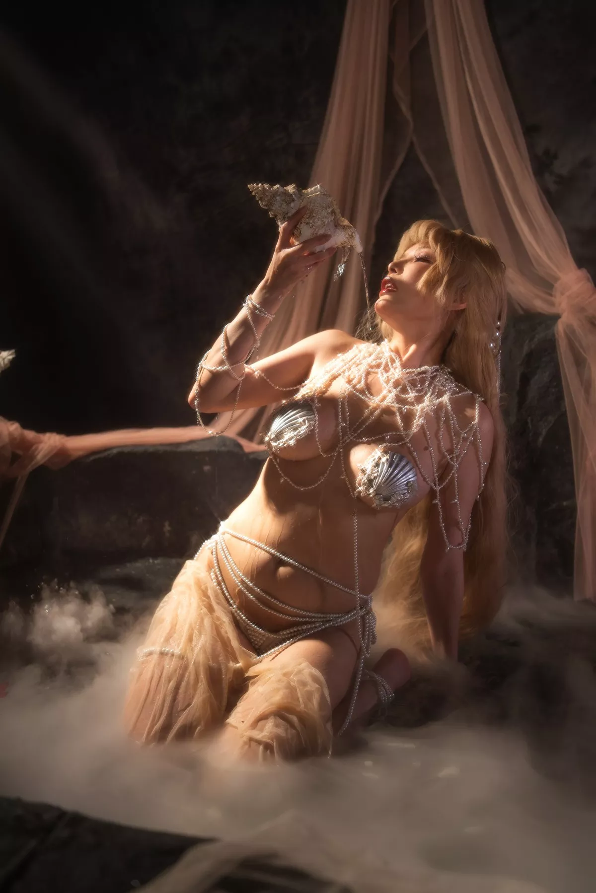 秋和柯基夏小秋 尤物Cosplay 秋秋 水中仙