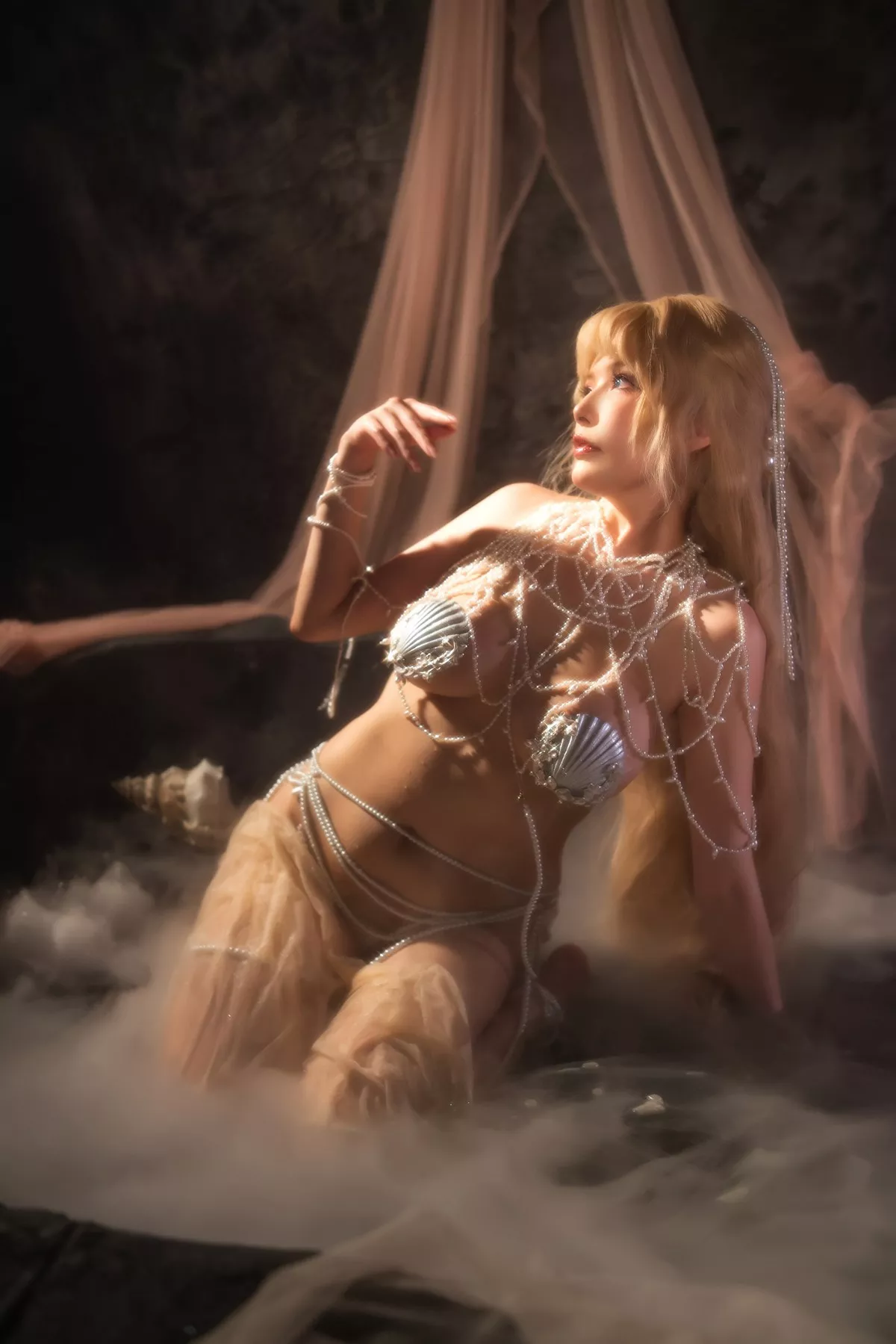 秋和柯基夏小秋 尤物Cosplay 秋秋 水中仙