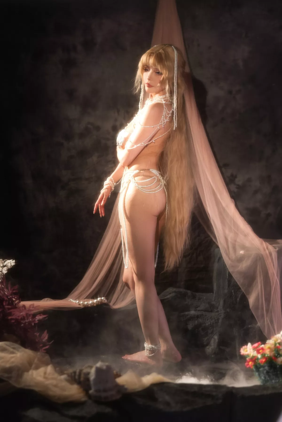 秋和柯基夏小秋 尤物Cosplay 秋秋 水中仙