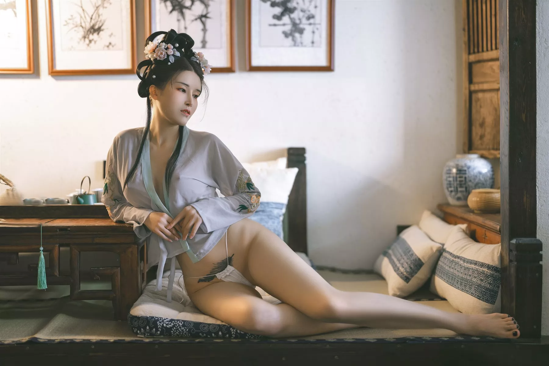 叫兽 仙女Cosplay 鹿八岁 汉服 撩人私房 X铁手