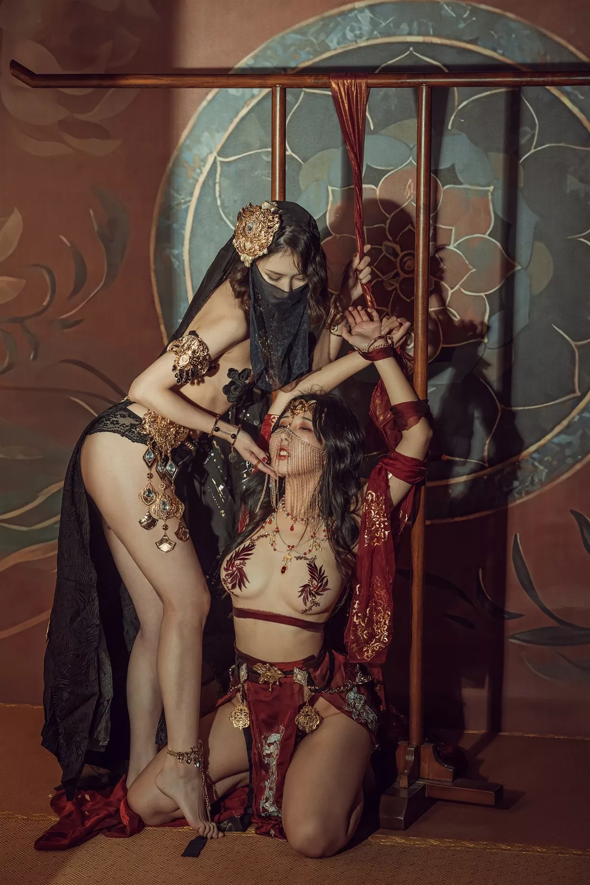 尤物Cosplay 奶 古风 桃桃双人 云溪溪