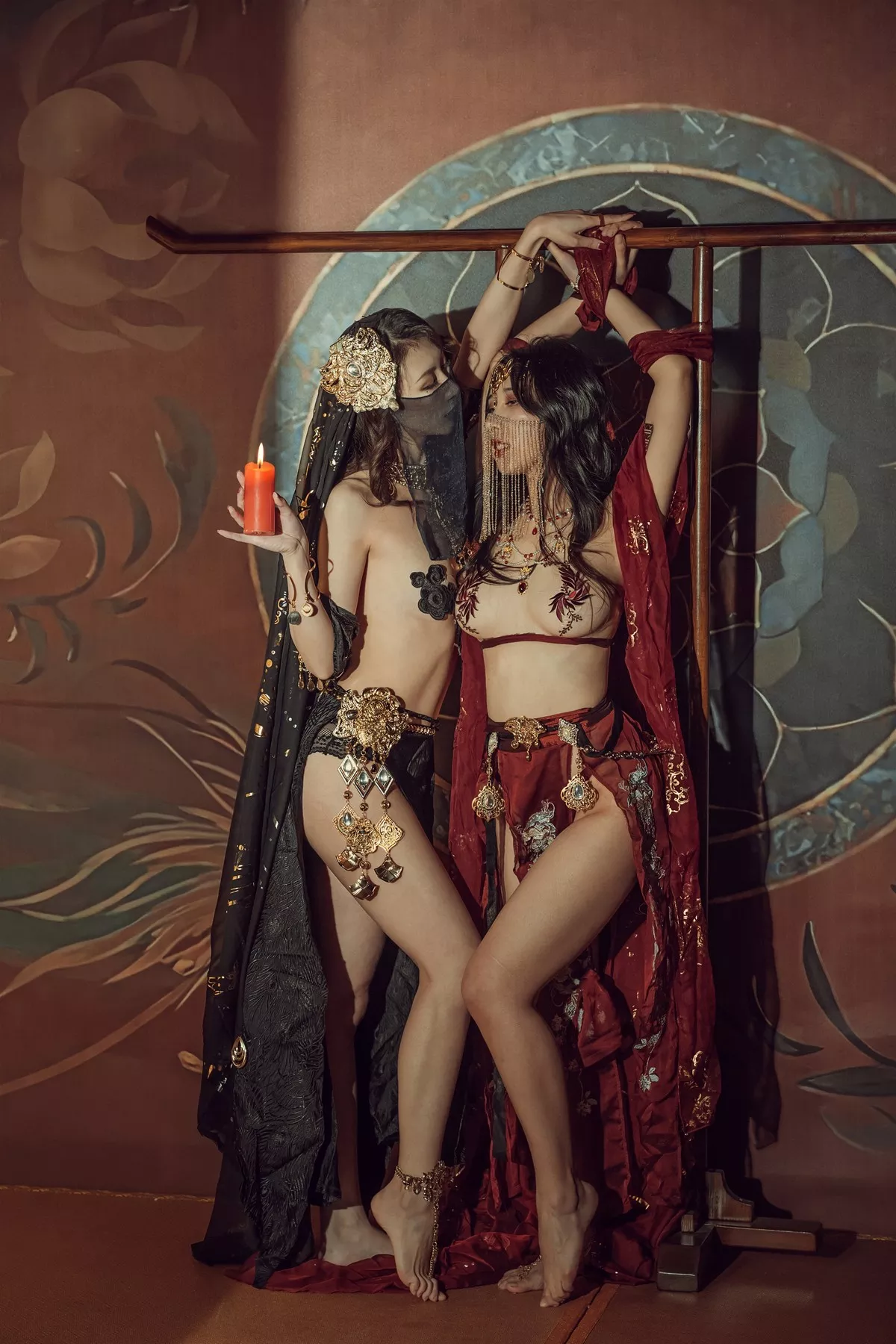 尤物Cosplay 奶 古风 桃桃双人 云溪溪