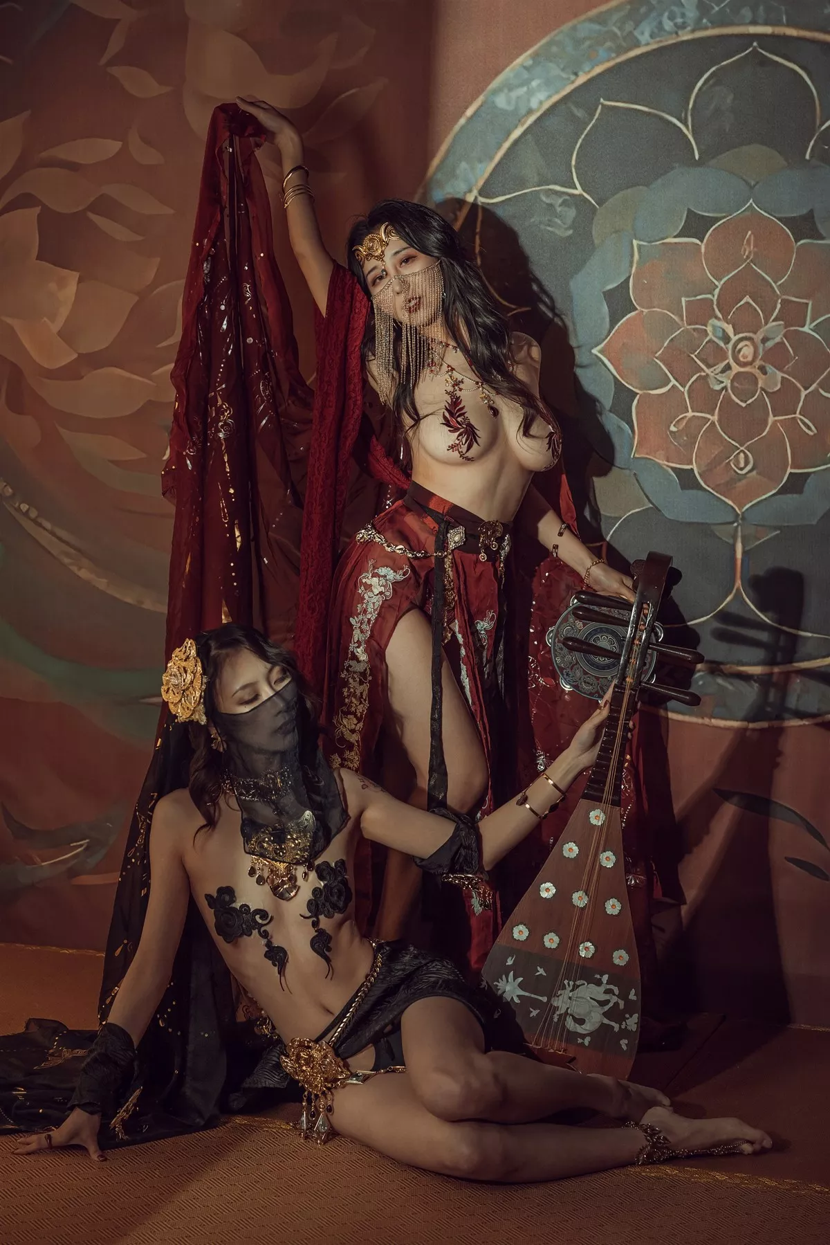 尤物Cosplay 奶 古风 桃桃双人 云溪溪