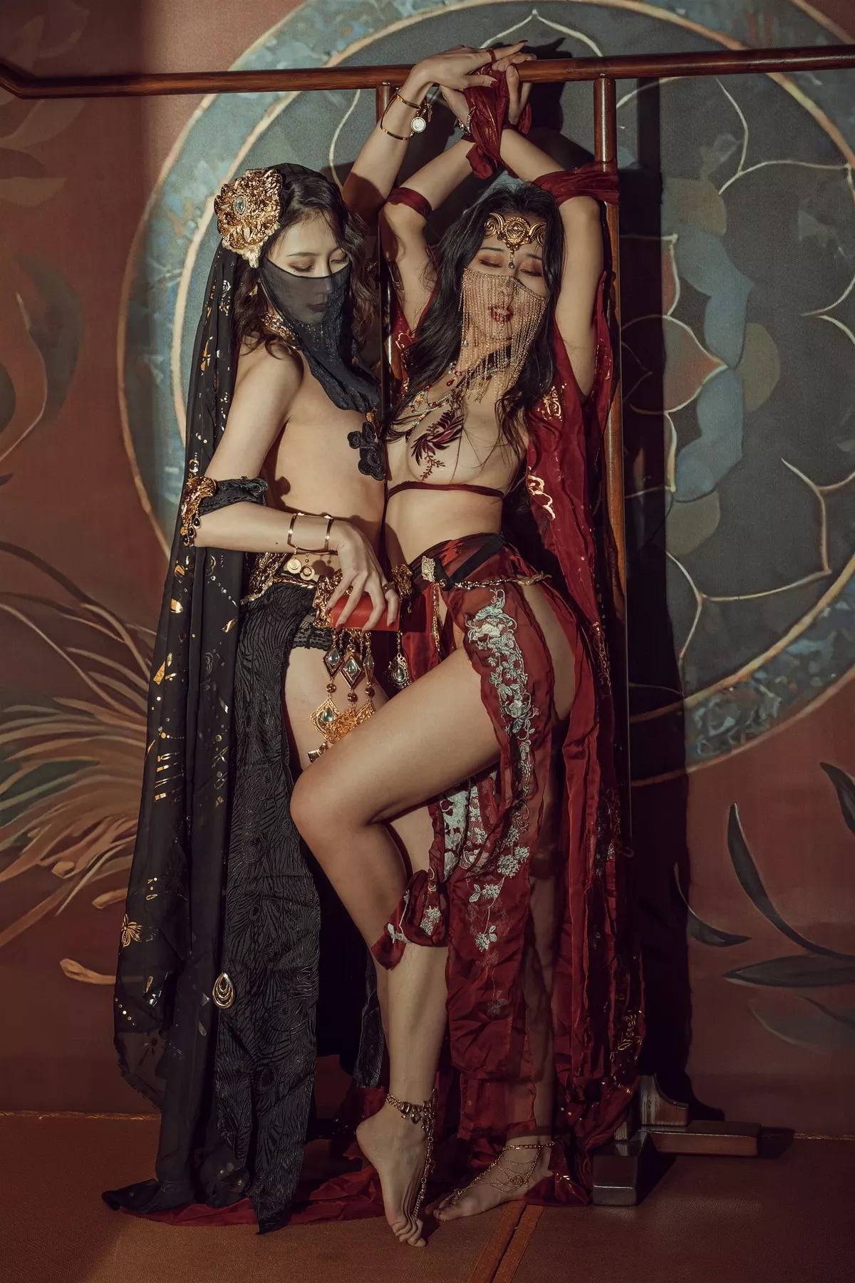 尤物Cosplay 奶 古风 桃桃双人 云溪溪