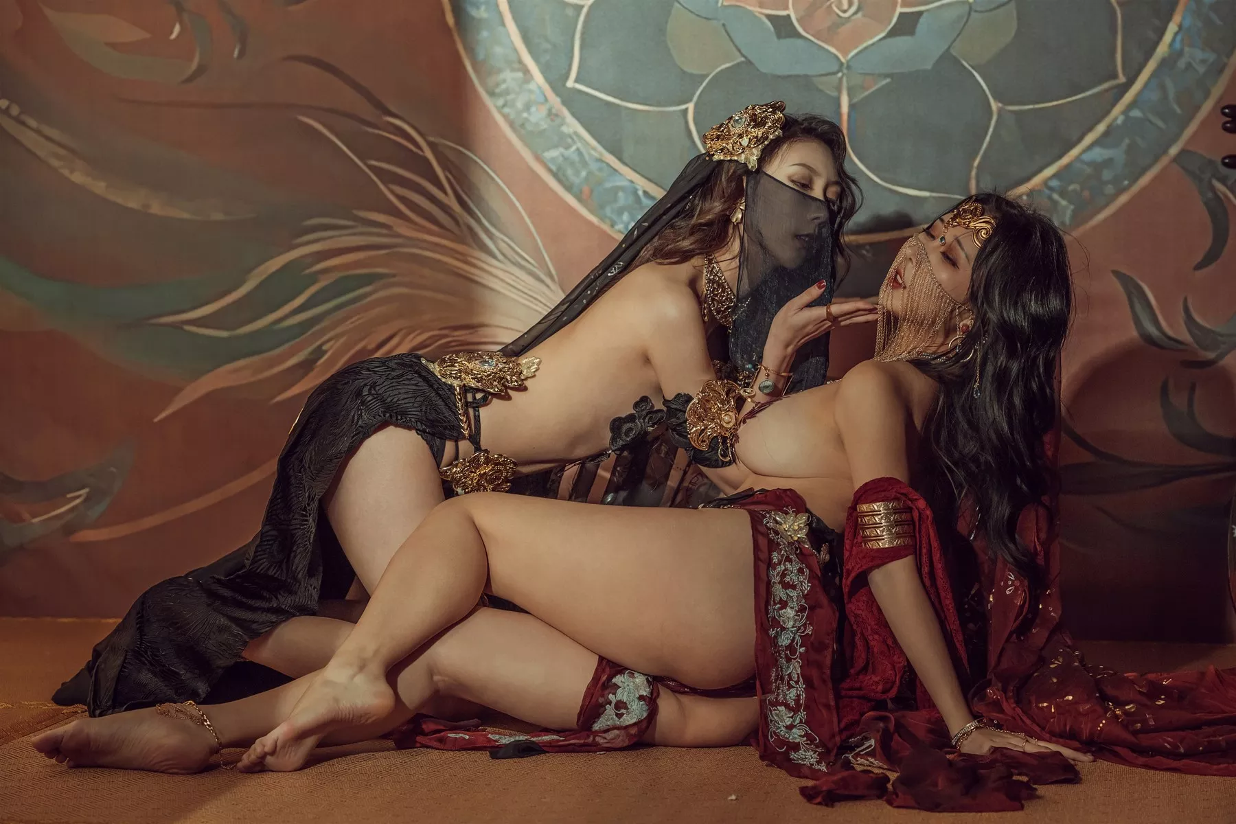 尤物Cosplay 奶 古风 桃桃双人 云溪溪