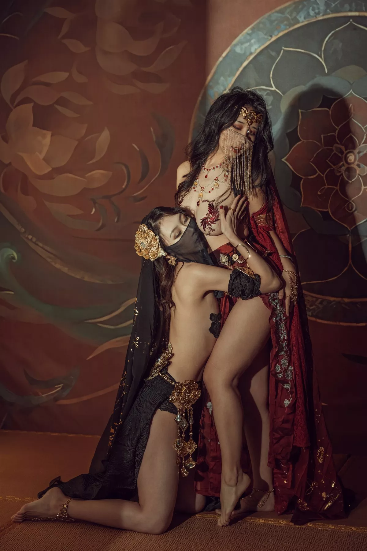 尤物Cosplay 奶 古风 桃桃双人 云溪溪